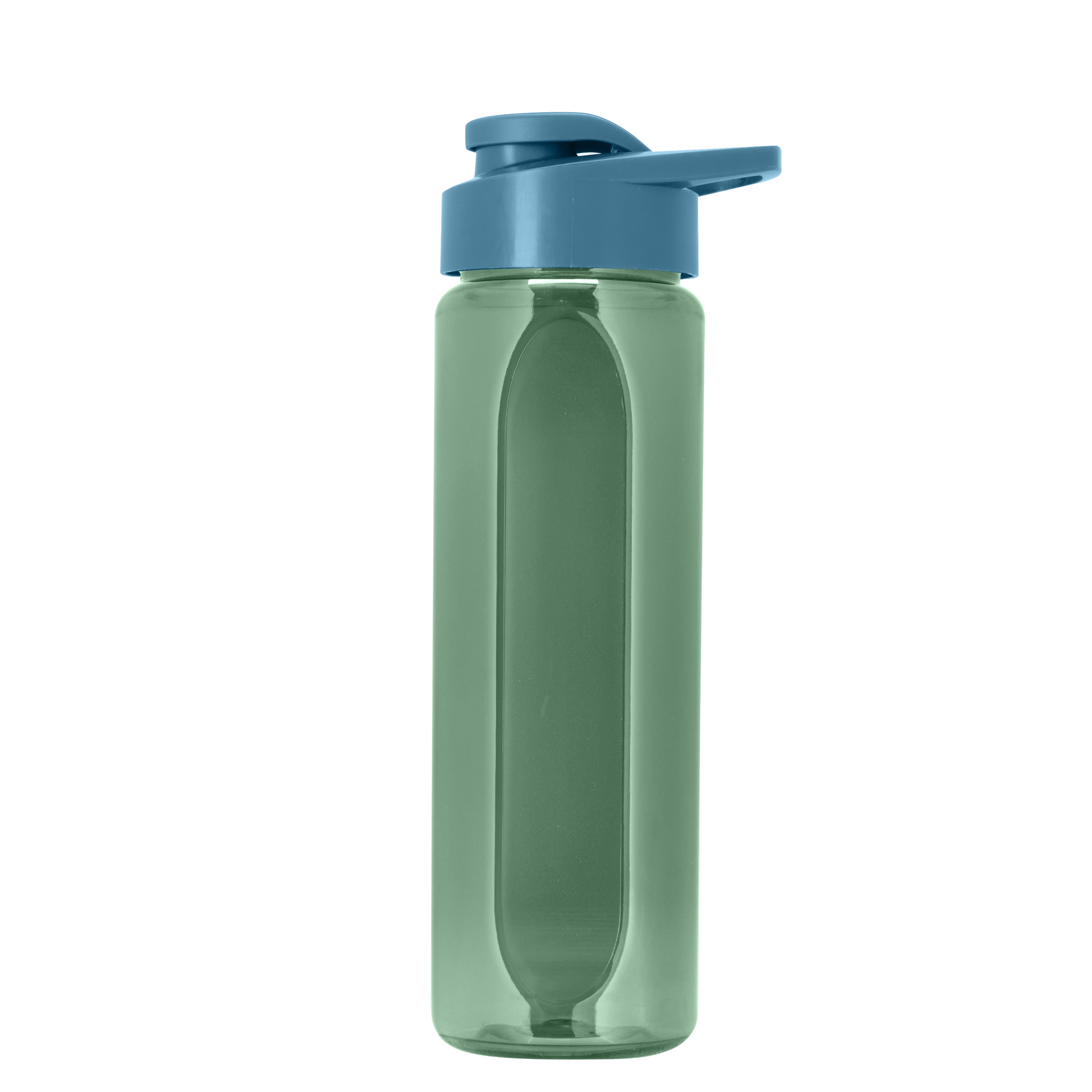Boss Embossed RPET Bottle with Drink-Thru Lid - 26 oz.