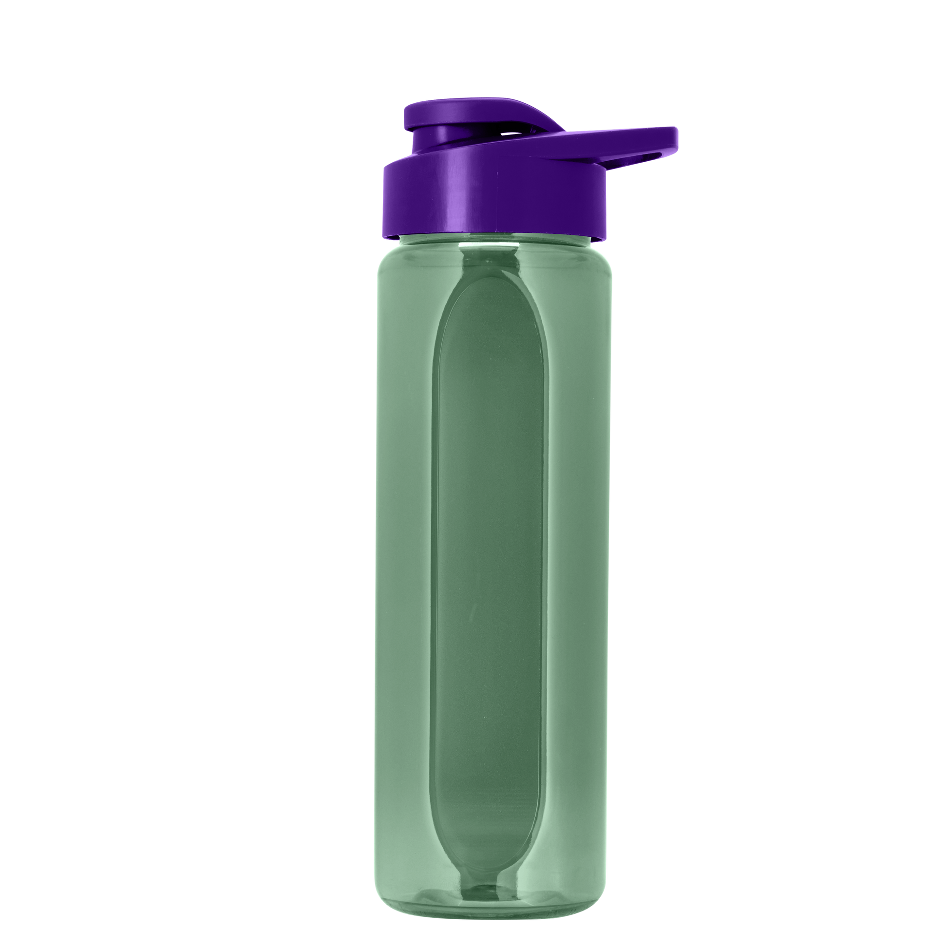 Boss Embossed RPET Bottle with Drink-Thru Lid - 26 oz.