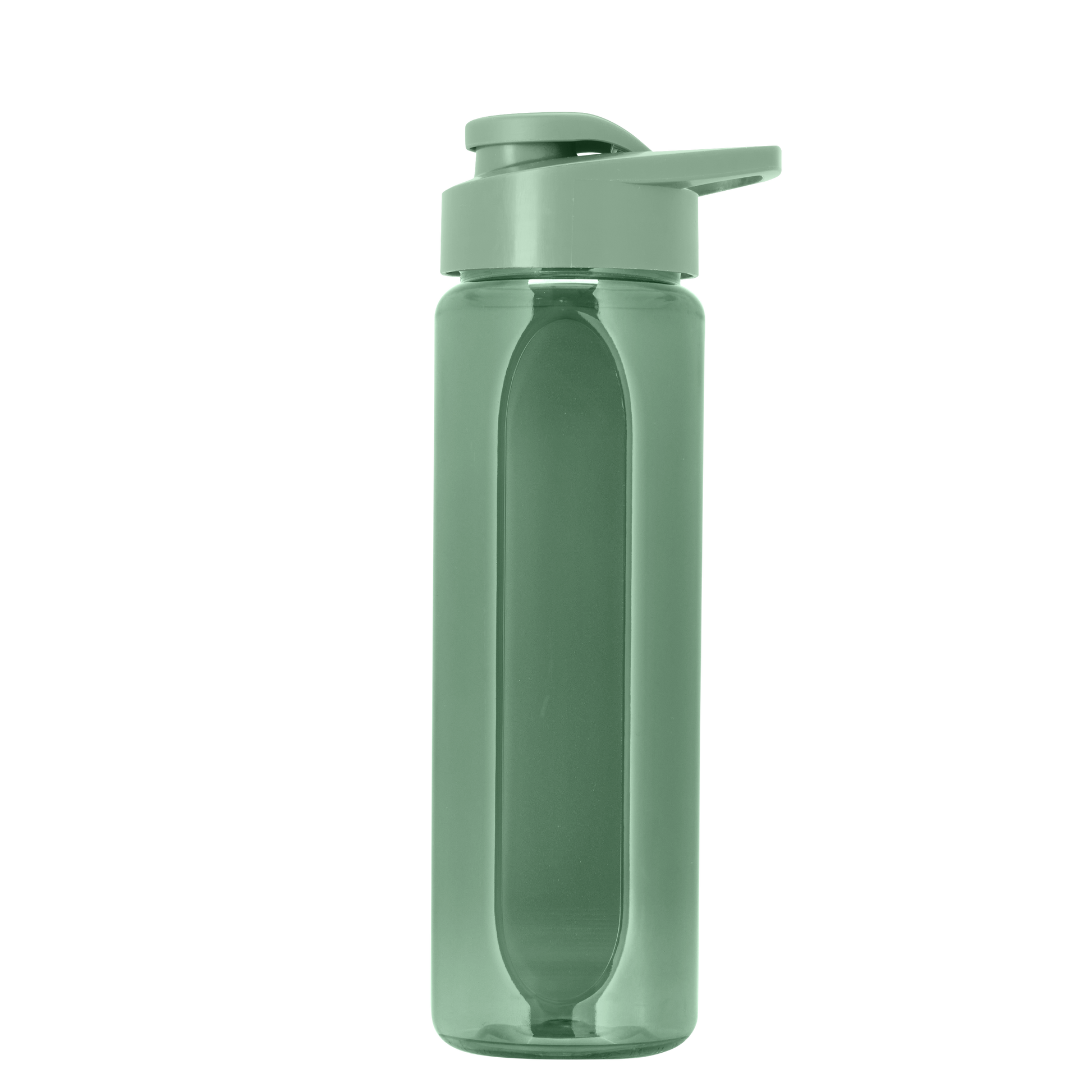 Boss Embossed RPET Bottle with Drink-Thru Lid - 26 oz.
