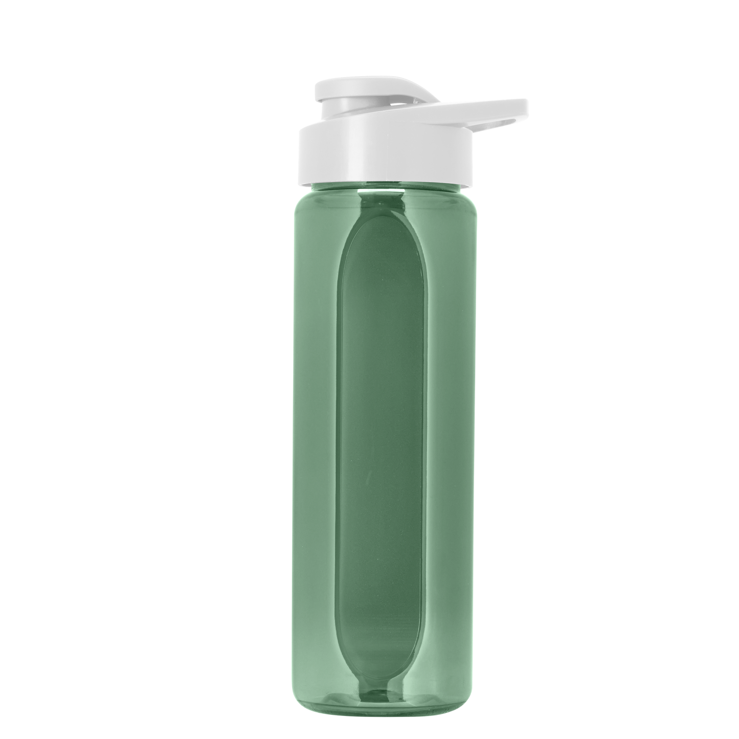 Boss Embossed RPET Bottle with Drink-Thru Lid - 26 oz.