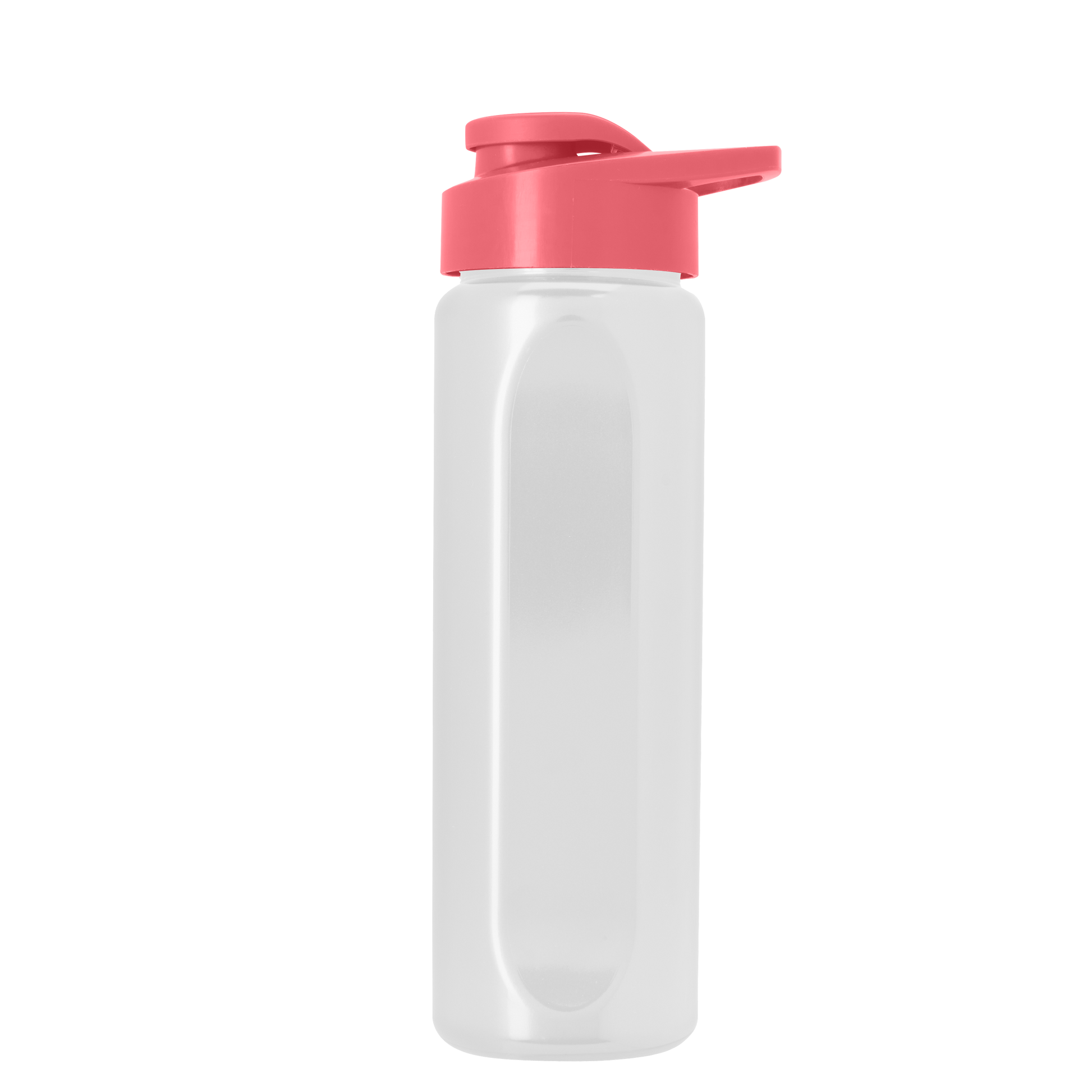 Boss Embossed RPET Bottle with Drink-Thru Lid - 26 oz.