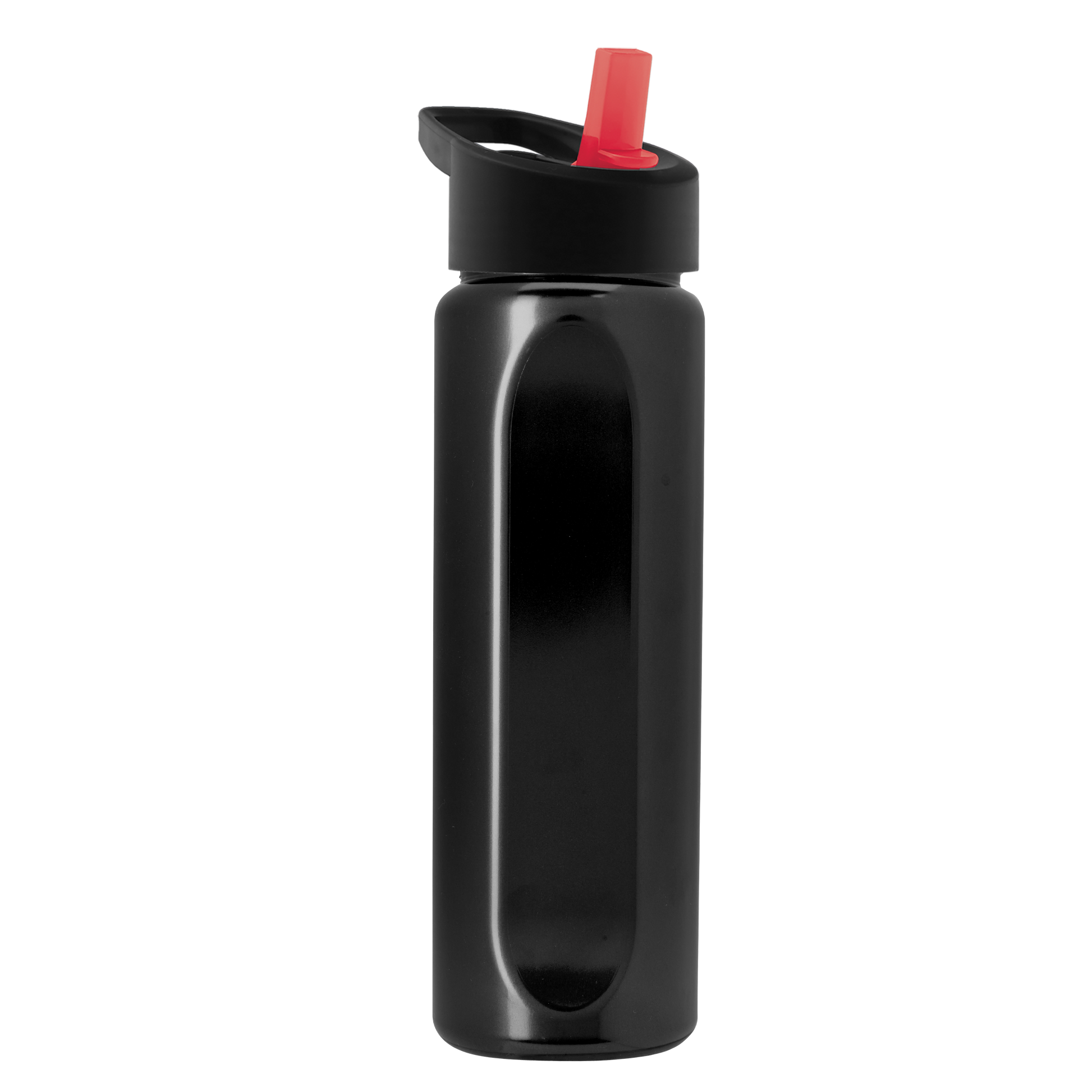 Boss Embossed RPET Bottle with Flip-Straw Lid - 26 oz.