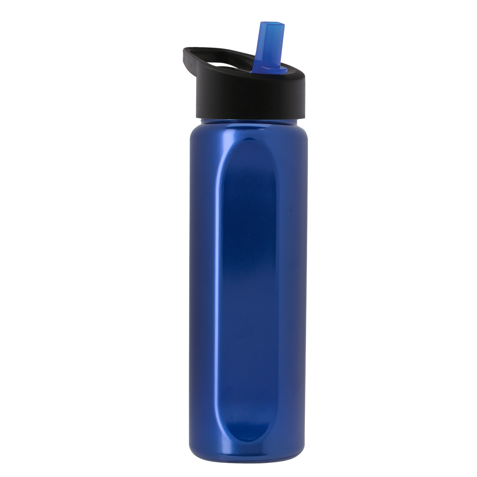 Boss Embossed RPET Bottle with Flip-Straw Lid - 26 oz.