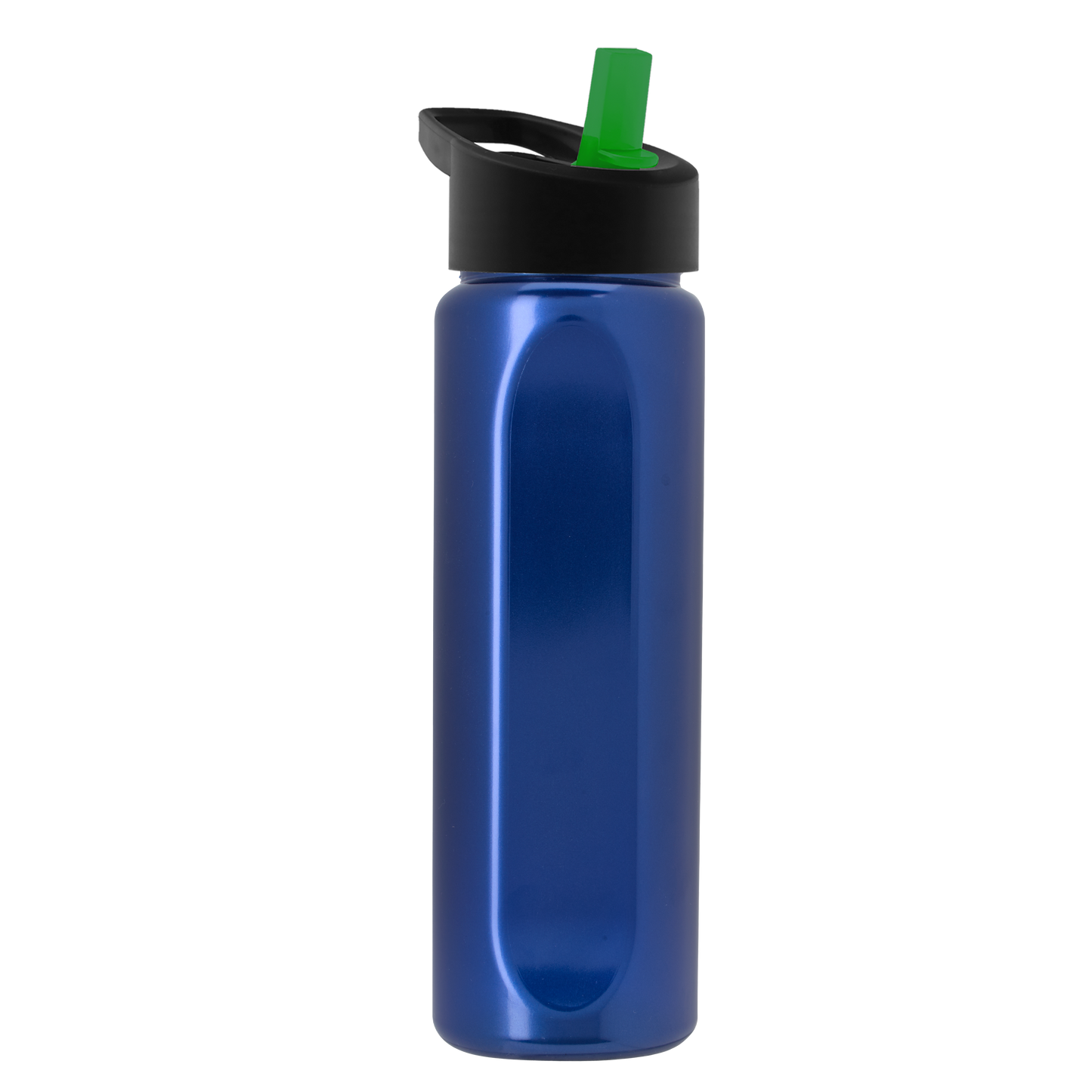 Boss Embossed RPET Bottle with Flip-Straw Lid - 26 oz.