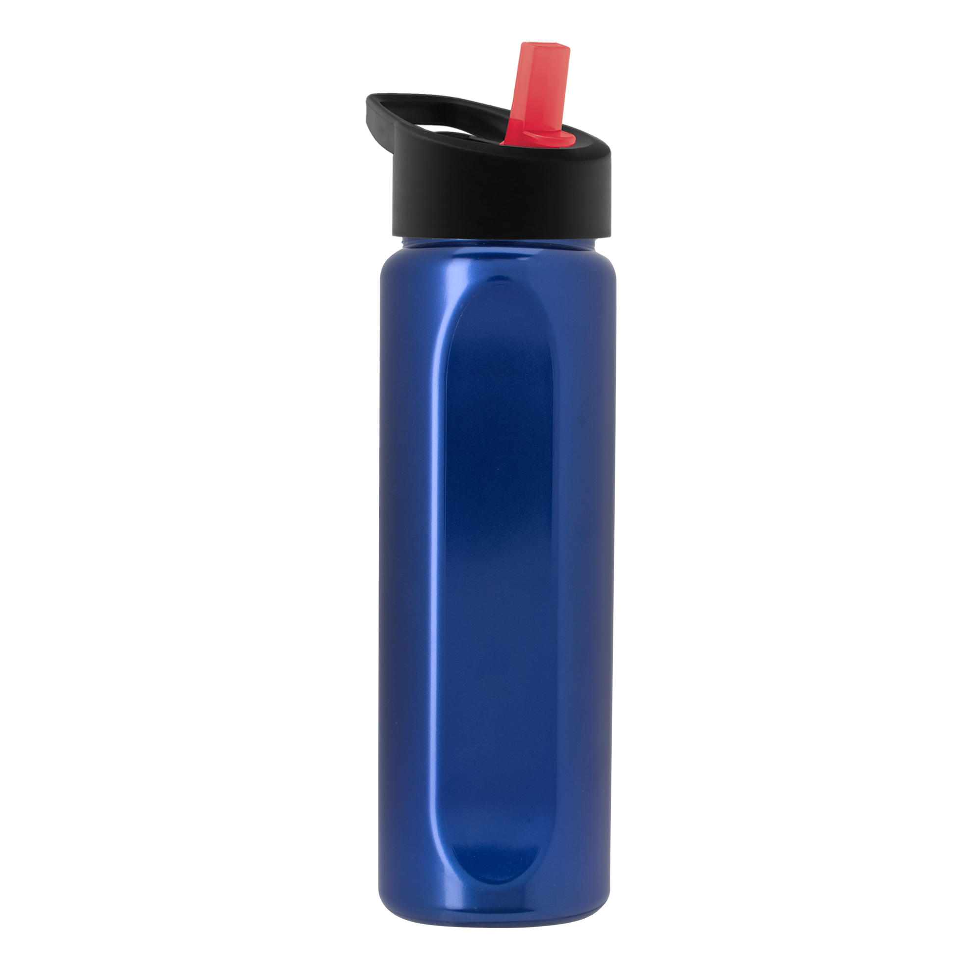 Boss Embossed RPET Bottle with Flip-Straw Lid - 26 oz.