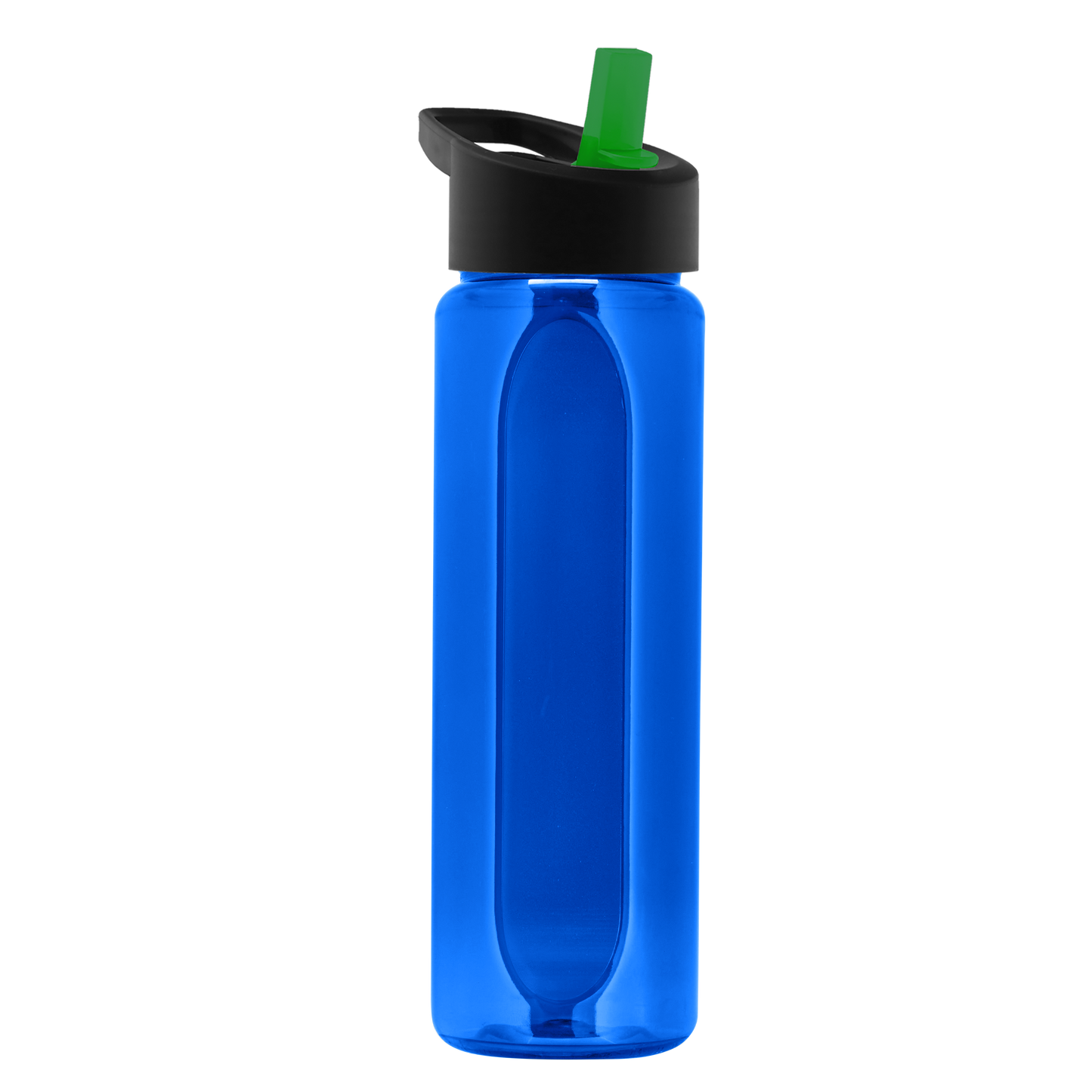 Boss Embossed RPET Bottle with Flip-Straw Lid - 26 oz.