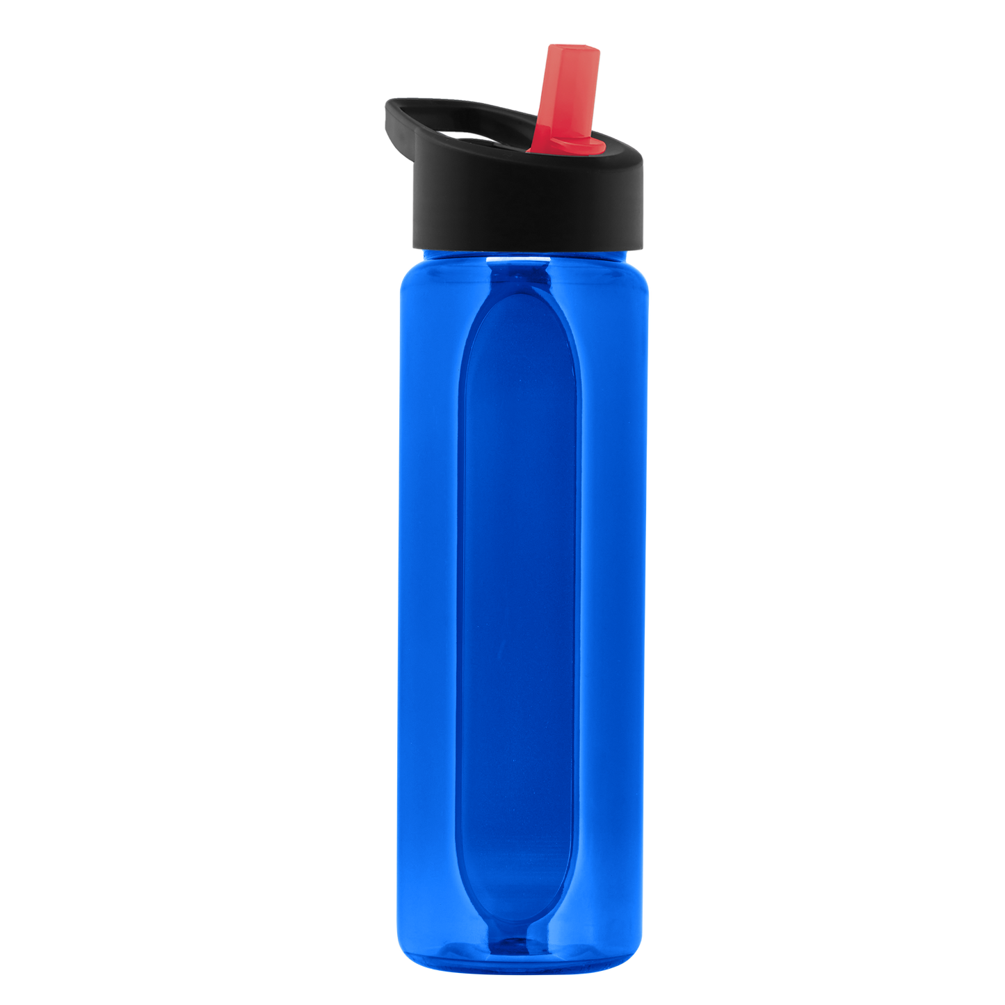 Boss Embossed RPET Bottle with Flip-Straw Lid - 26 oz.