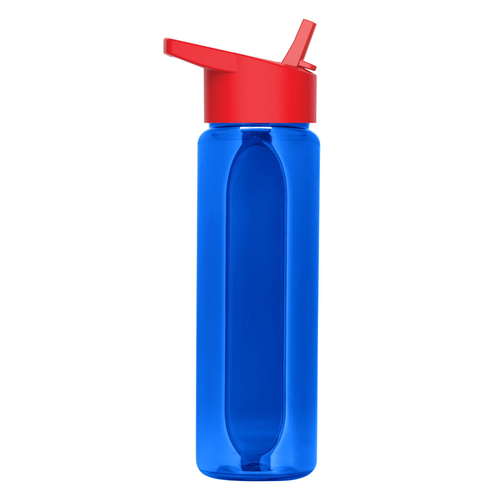 Boss Embossed RPET Bottle with Flip-Straw Lid - 26 oz.