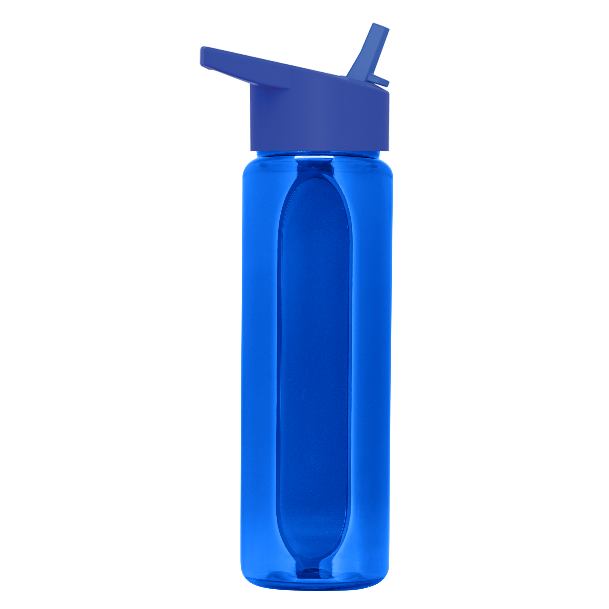 Boss Embossed RPET Bottle with Flip-Straw Lid - 26 oz.