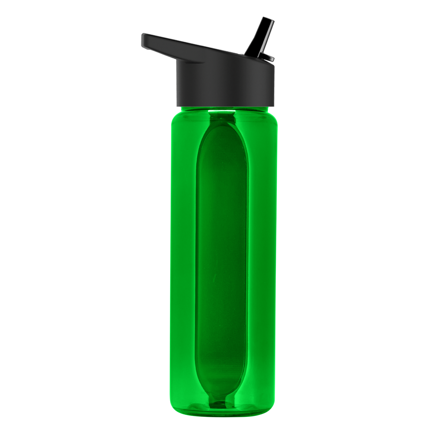 Boss Embossed RPET Bottle with Flip-Straw Lid - 26 oz.