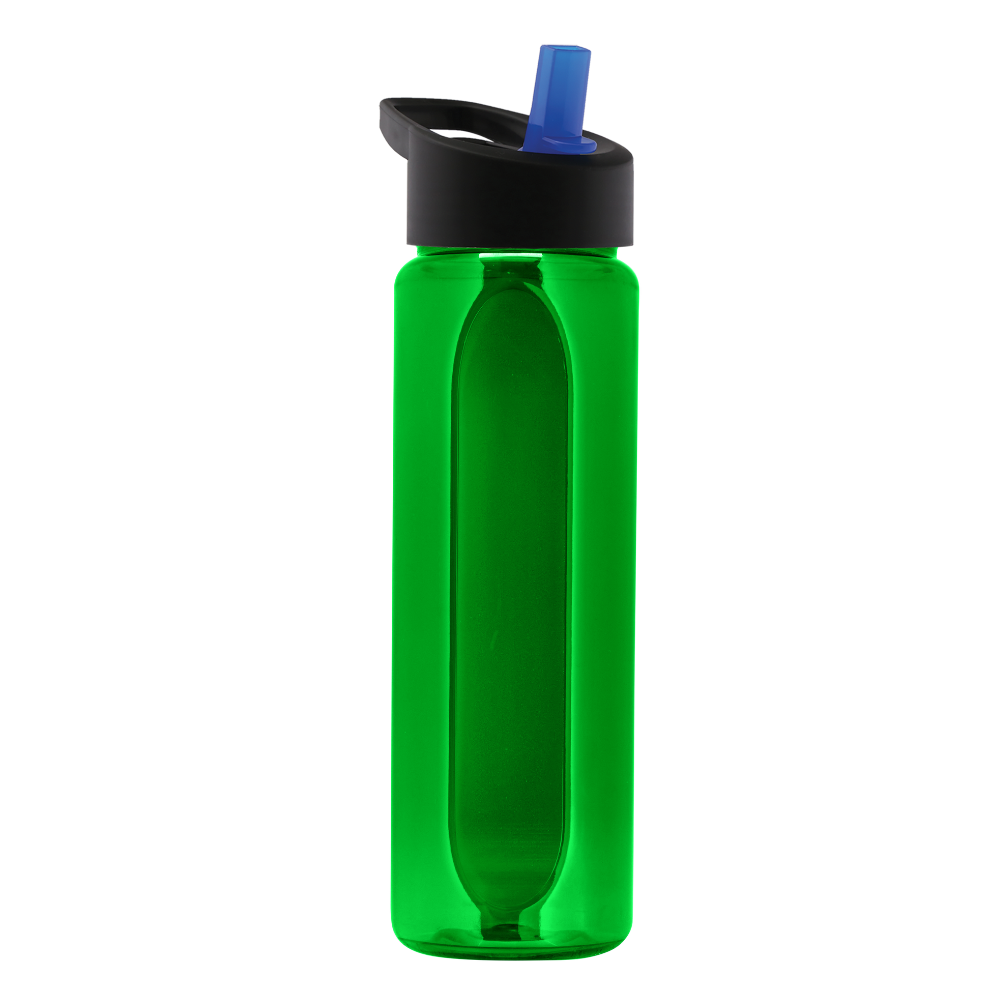 Boss Embossed RPET Bottle with Flip-Straw Lid - 26 oz.