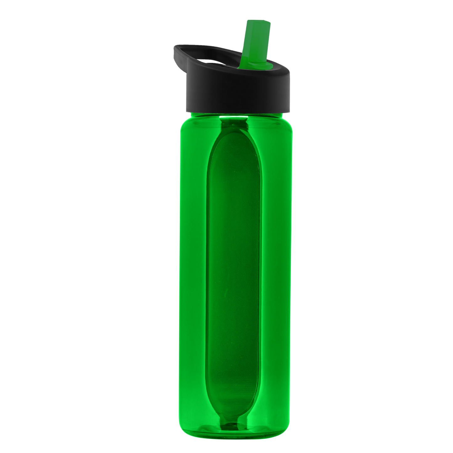 Boss Embossed RPET Bottle with Flip-Straw Lid - 26 oz.