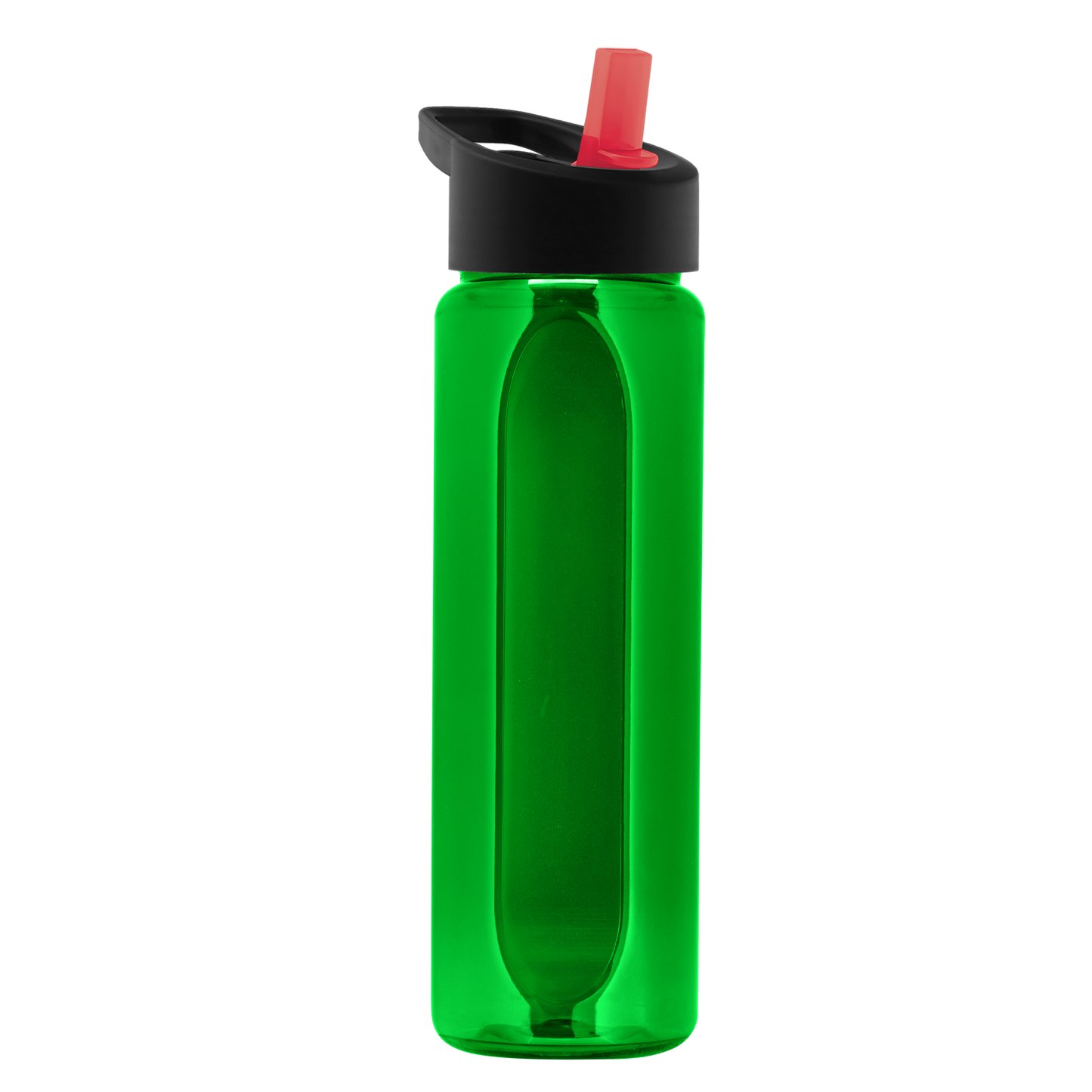 Boss Embossed RPET Bottle with Flip-Straw Lid - 26 oz.