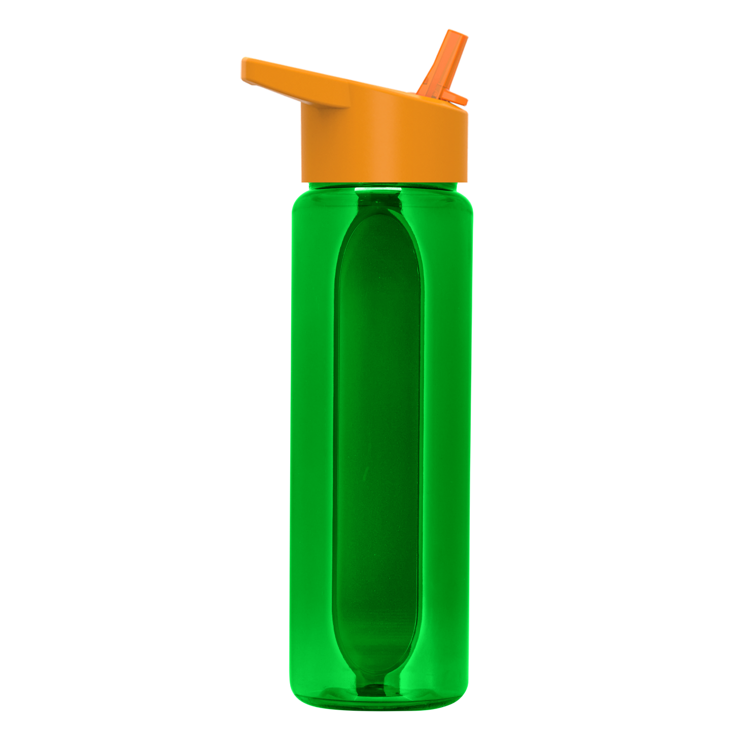 Boss Embossed RPET Bottle with Flip-Straw Lid - 26 oz.
