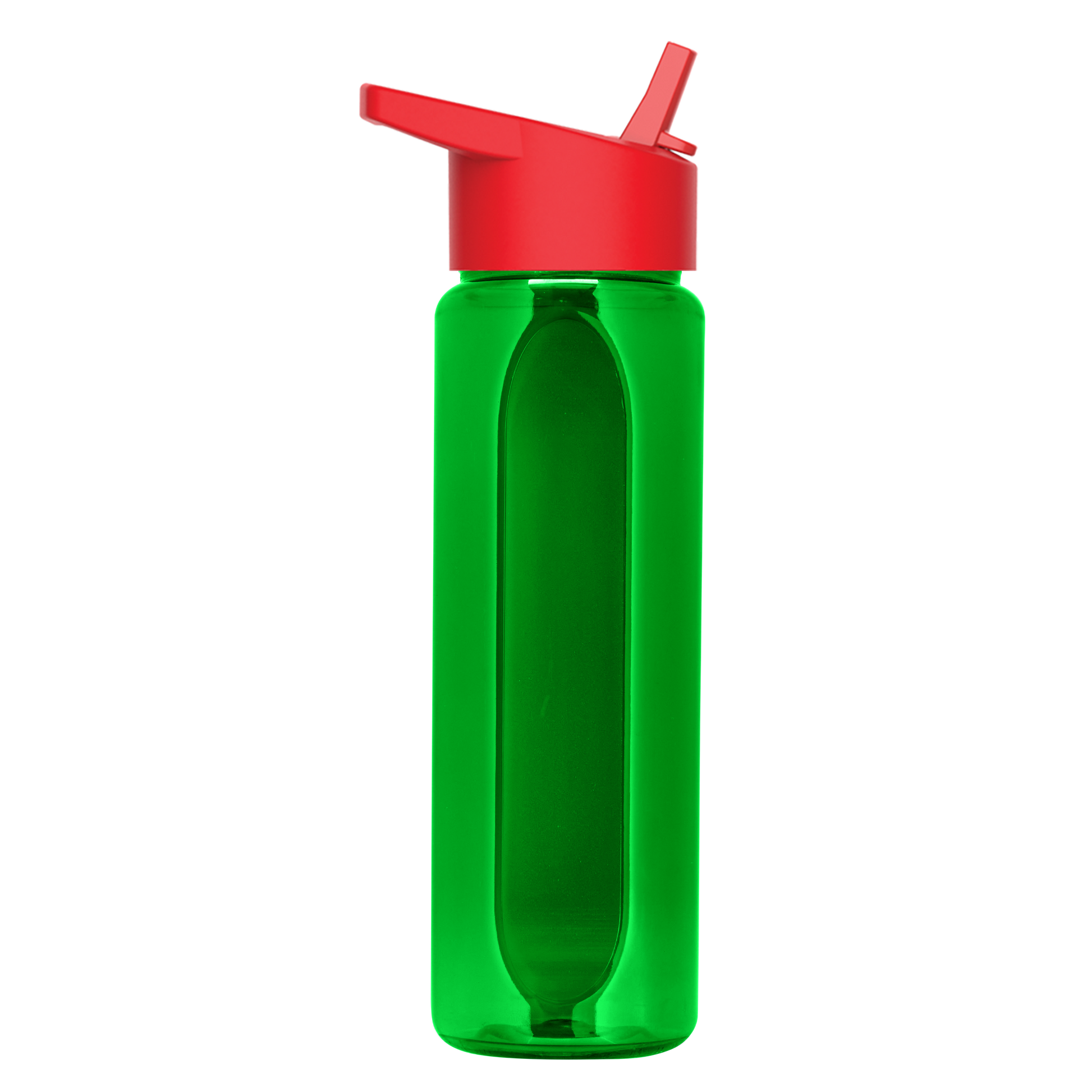 Boss Embossed RPET Bottle with Flip-Straw Lid - 26 oz.