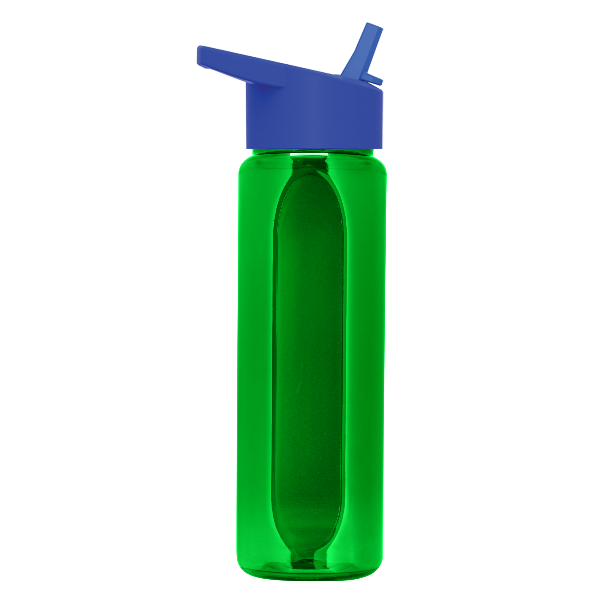 Boss Embossed RPET Bottle with Flip-Straw Lid - 26 oz.