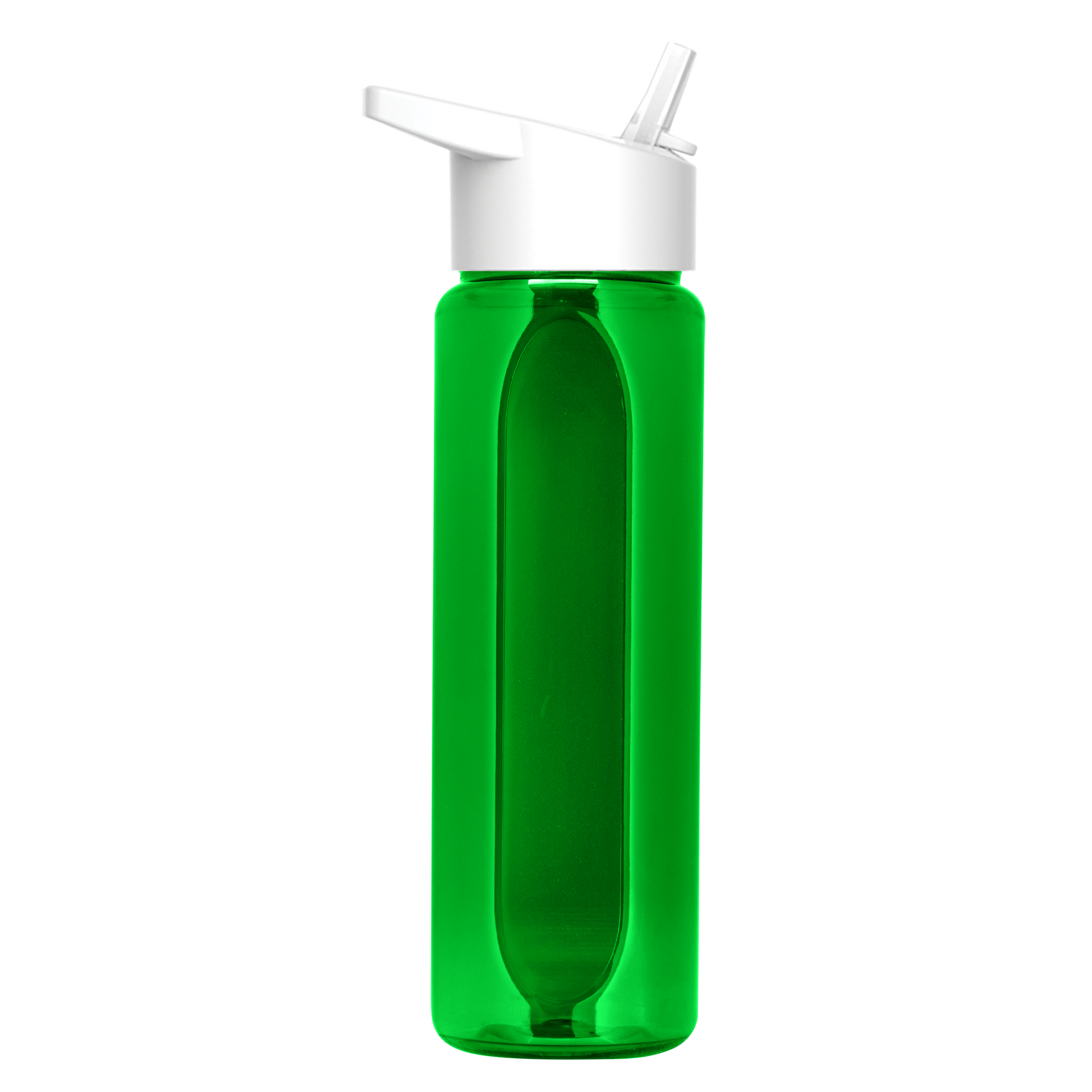 Boss Embossed RPET Bottle with Flip-Straw Lid - 26 oz.