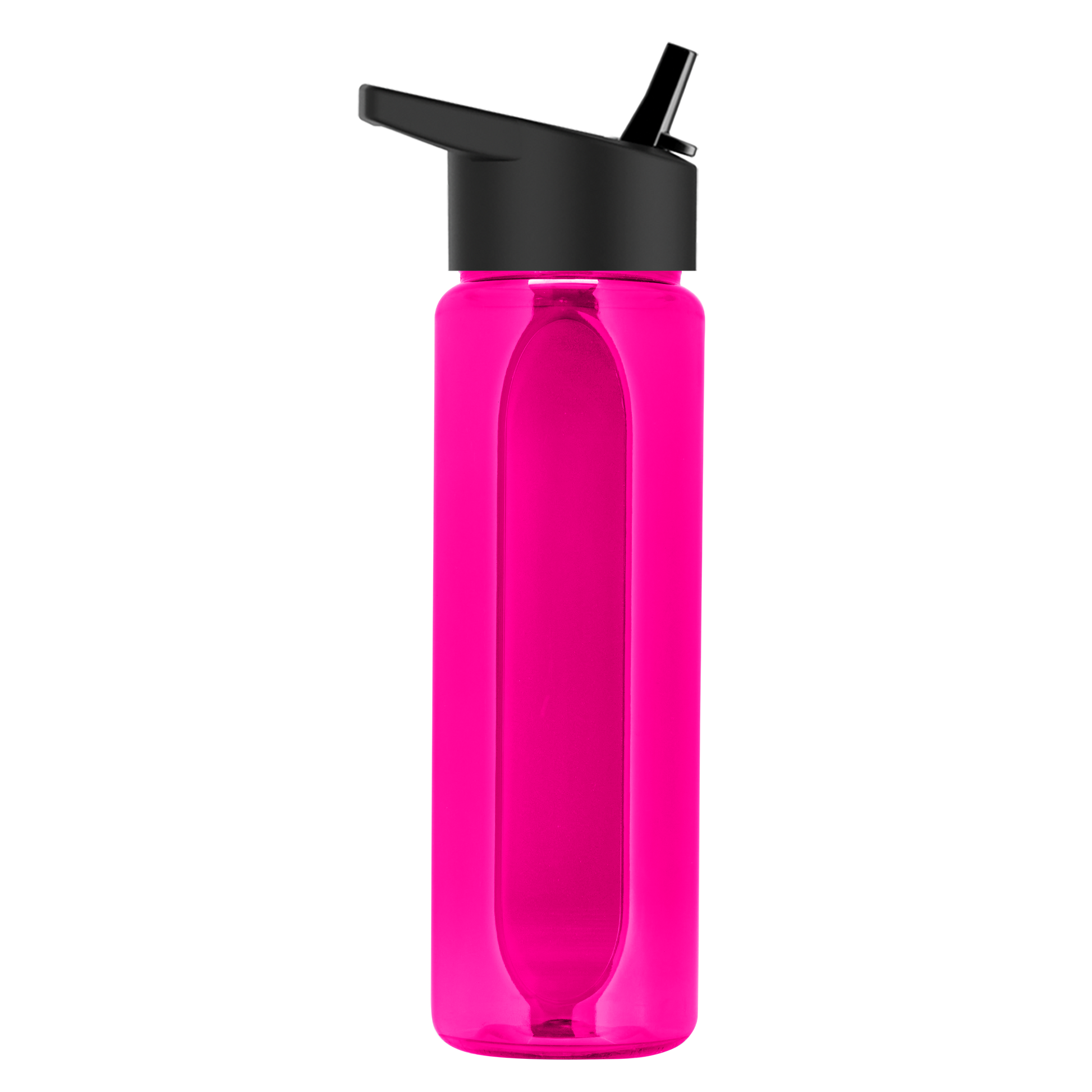 Boss Embossed RPET Bottle with Flip-Straw Lid - 26 oz.