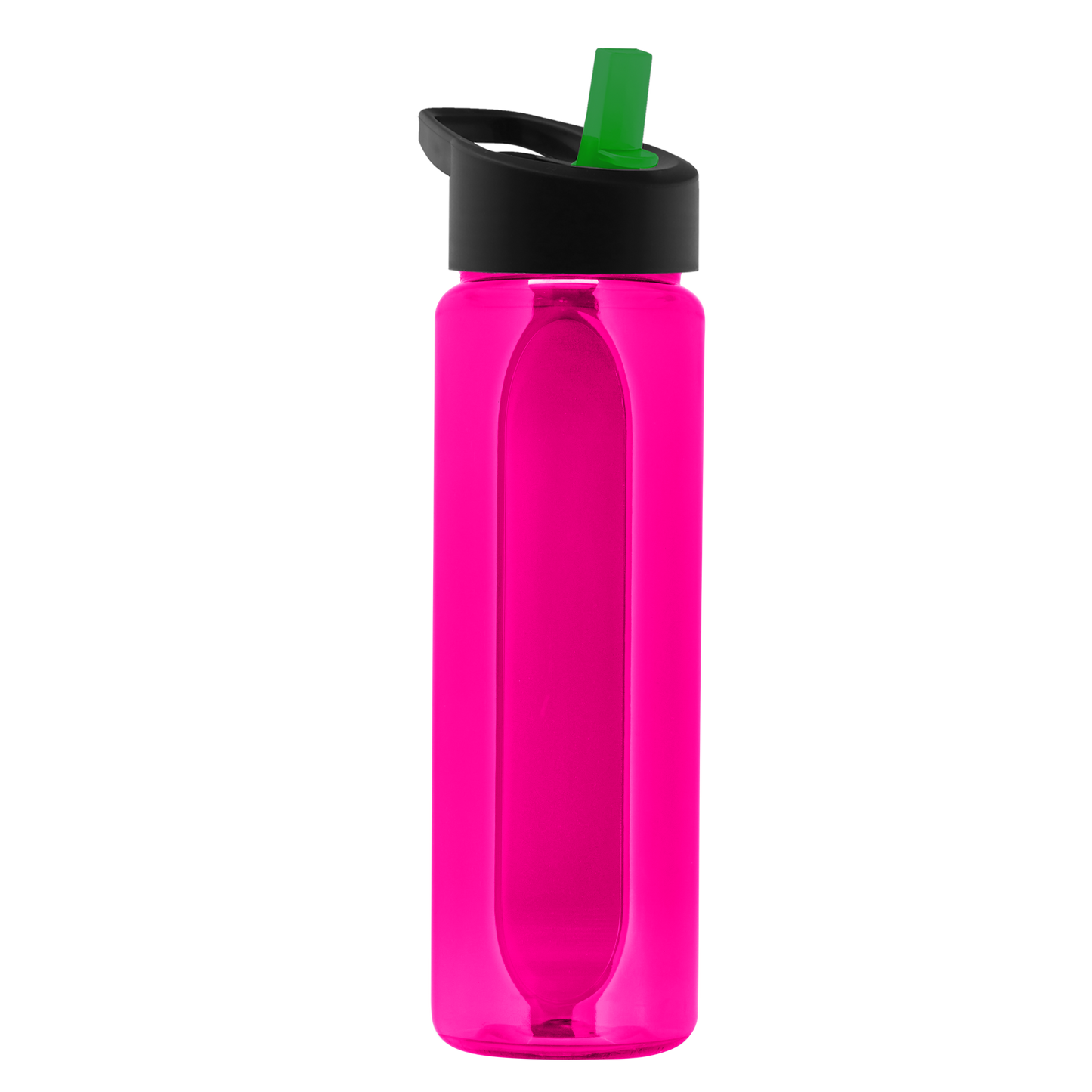 Boss Embossed RPET Bottle with Flip-Straw Lid - 26 oz.