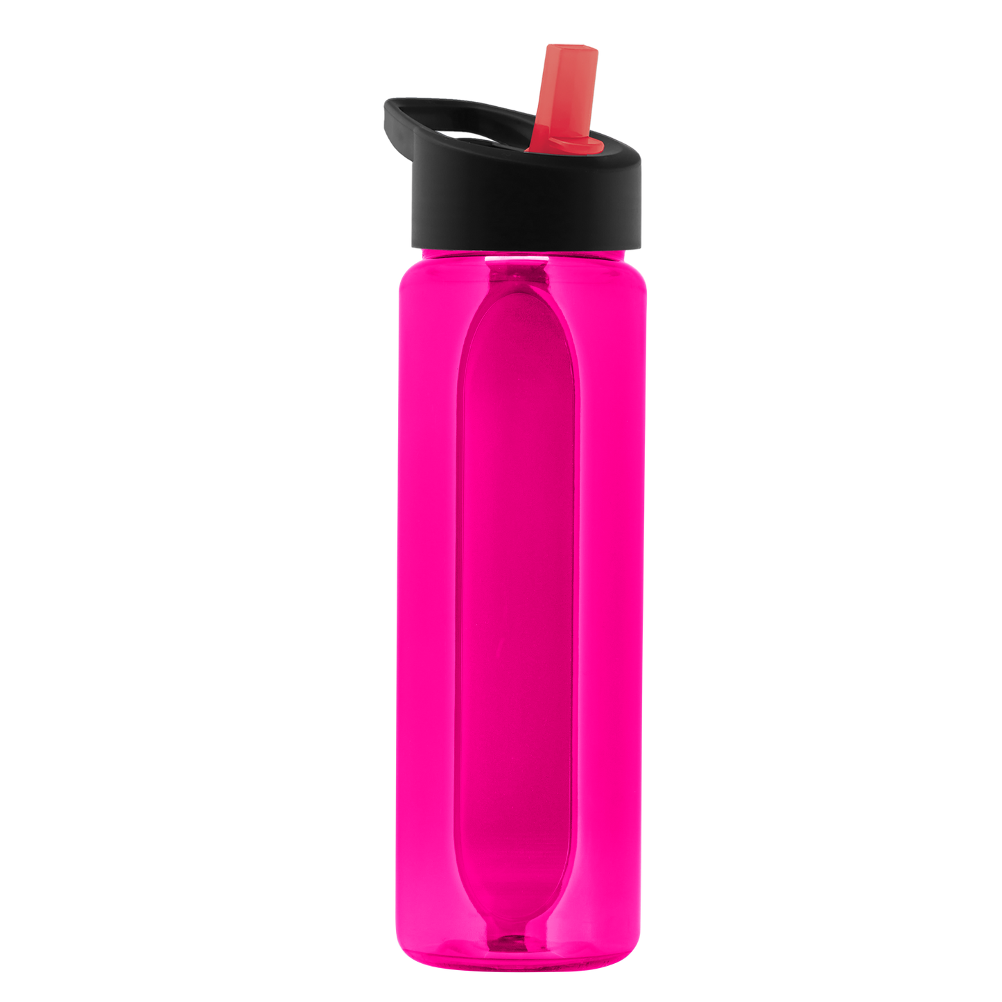 Boss Embossed RPET Bottle with Flip-Straw Lid - 26 oz.