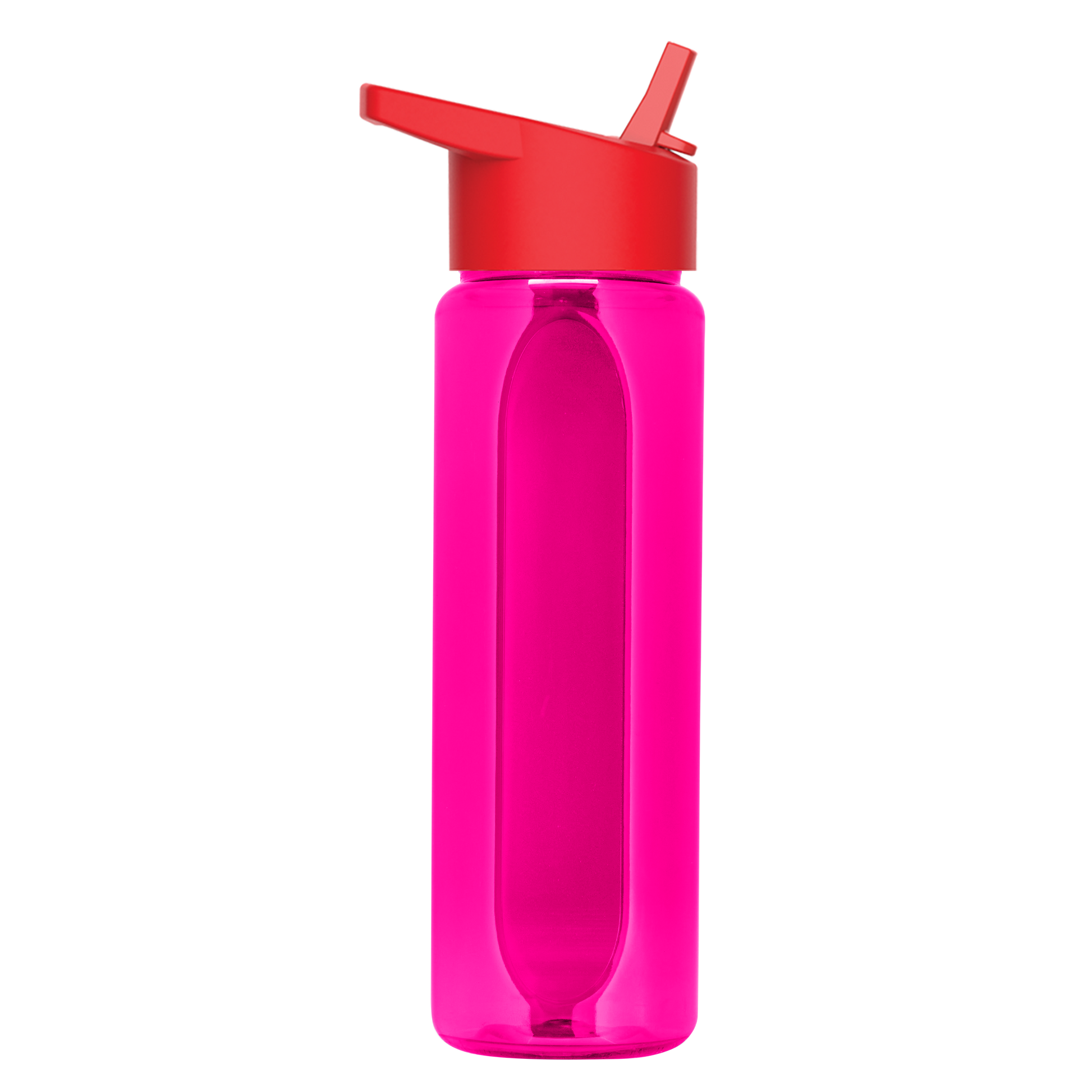 Boss Embossed RPET Bottle with Flip-Straw Lid - 26 oz.