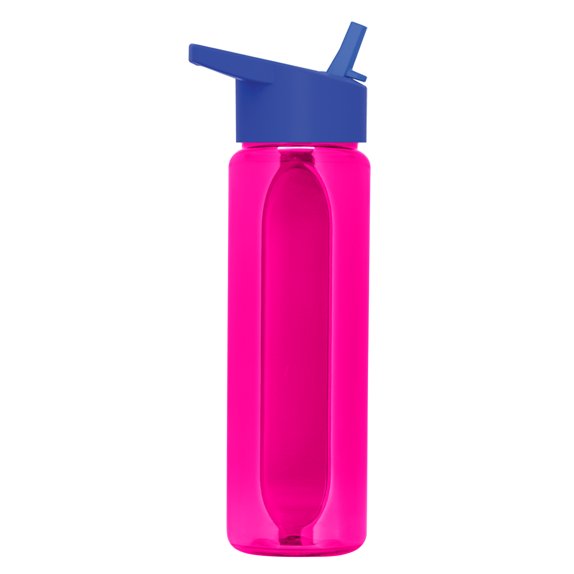 Boss Embossed RPET Bottle with Flip-Straw Lid - 26 oz.