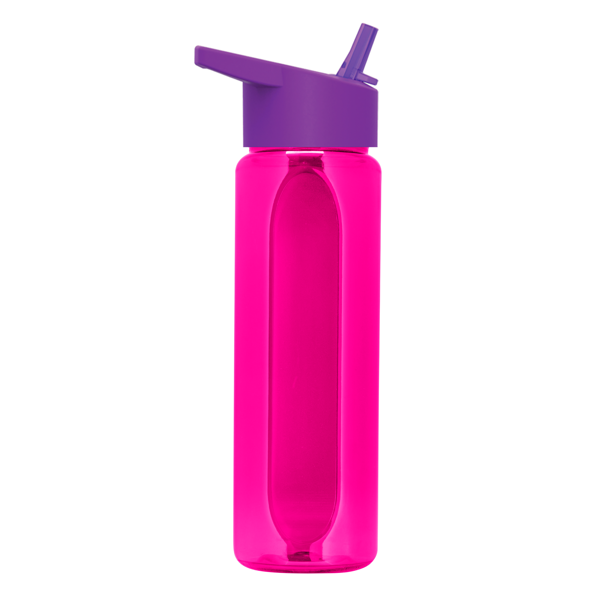 Boss Embossed RPET Bottle with Flip-Straw Lid - 26 oz.