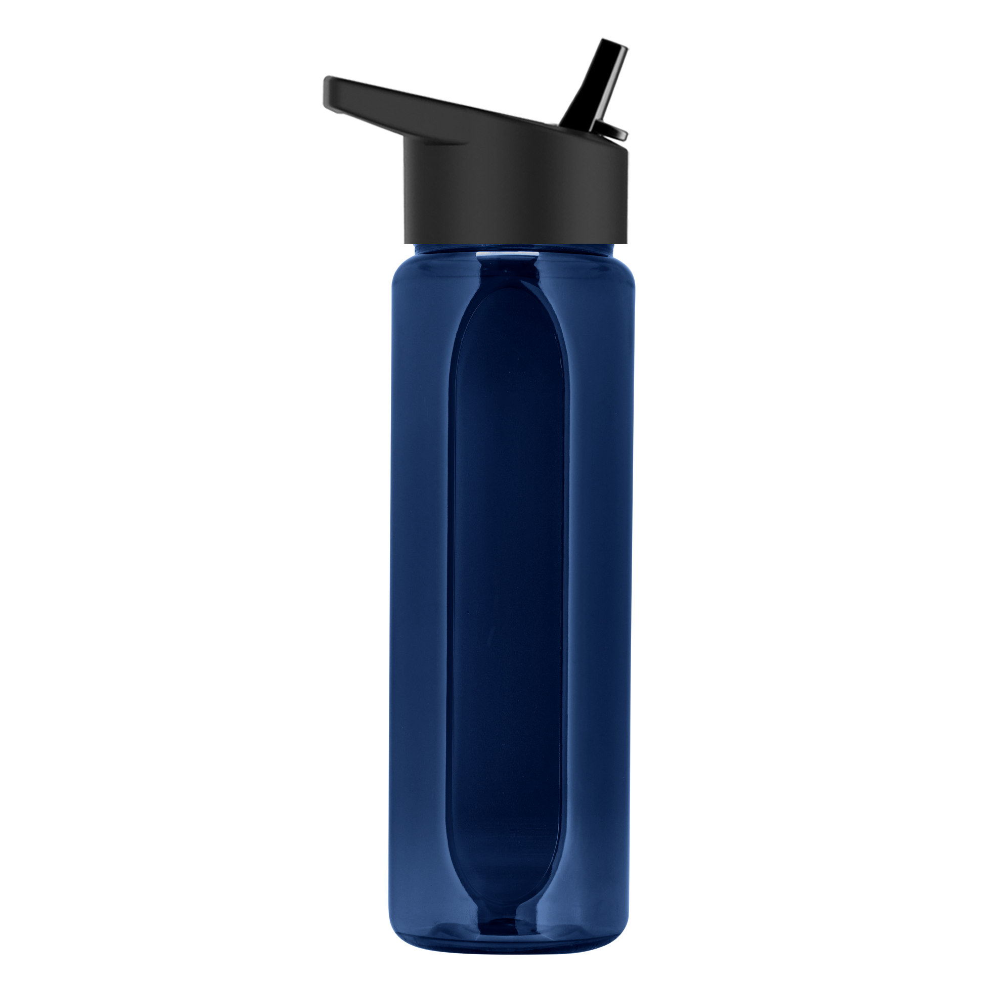 Boss Embossed RPET Bottle with Flip-Straw Lid - 26 oz.