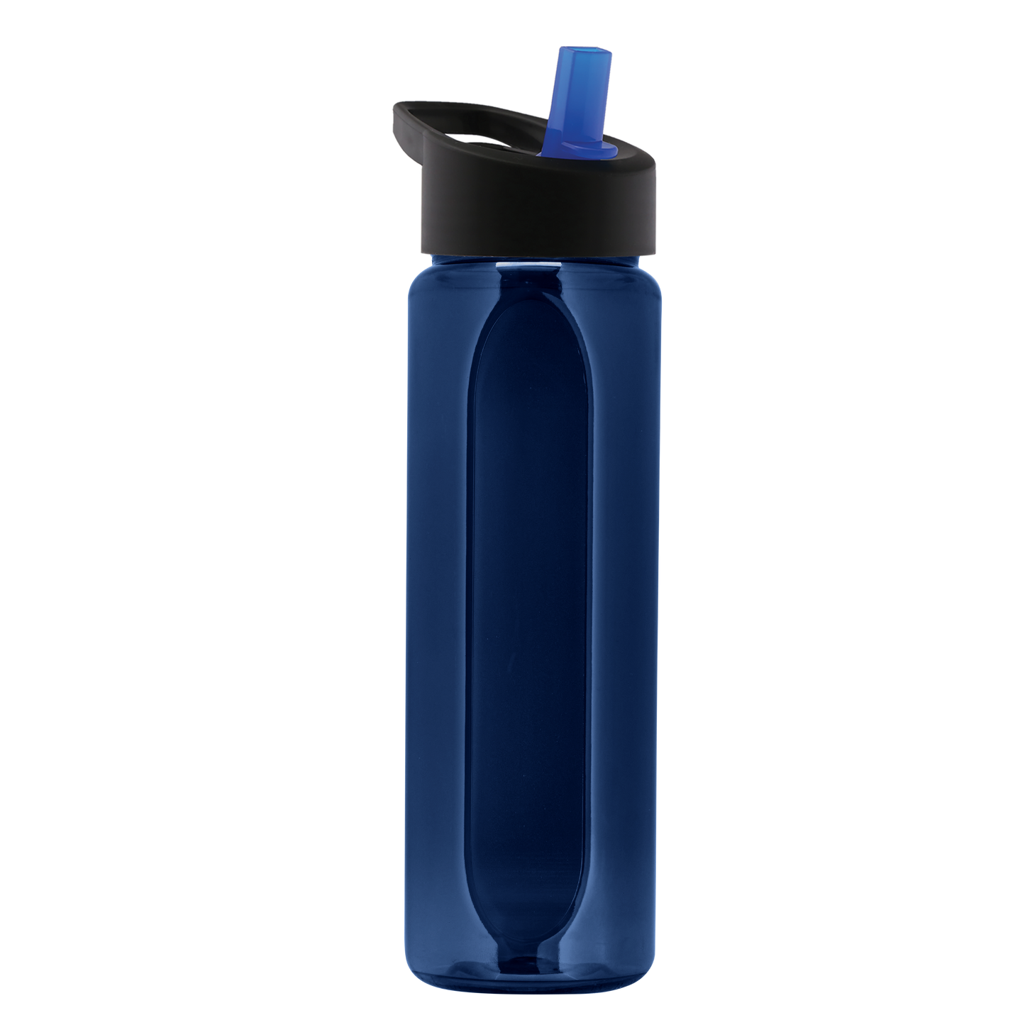 Boss Embossed RPET Bottle with Flip-Straw Lid - 26 oz.