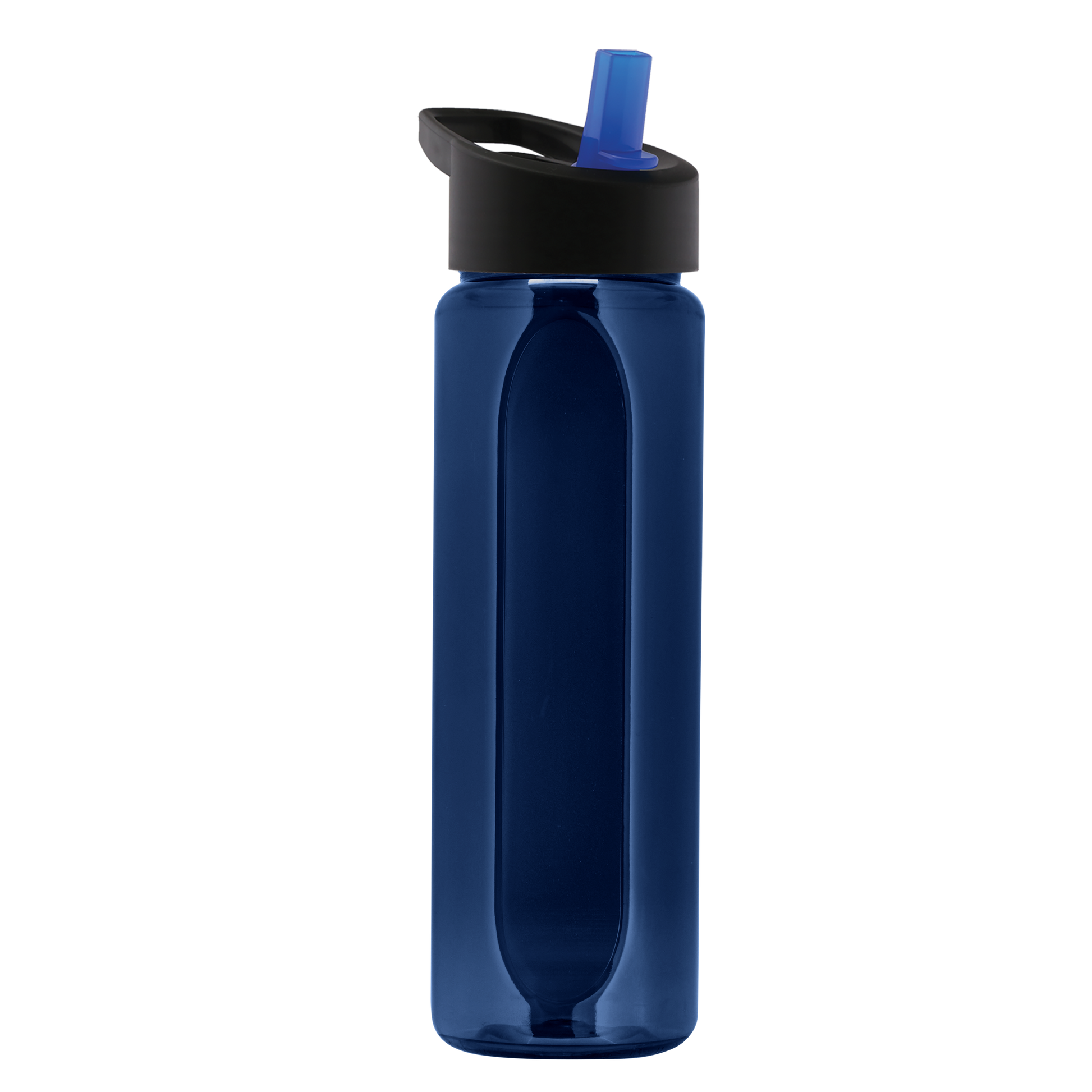 Boss Embossed RPET Bottle with Flip-Straw Lid - 26 oz.