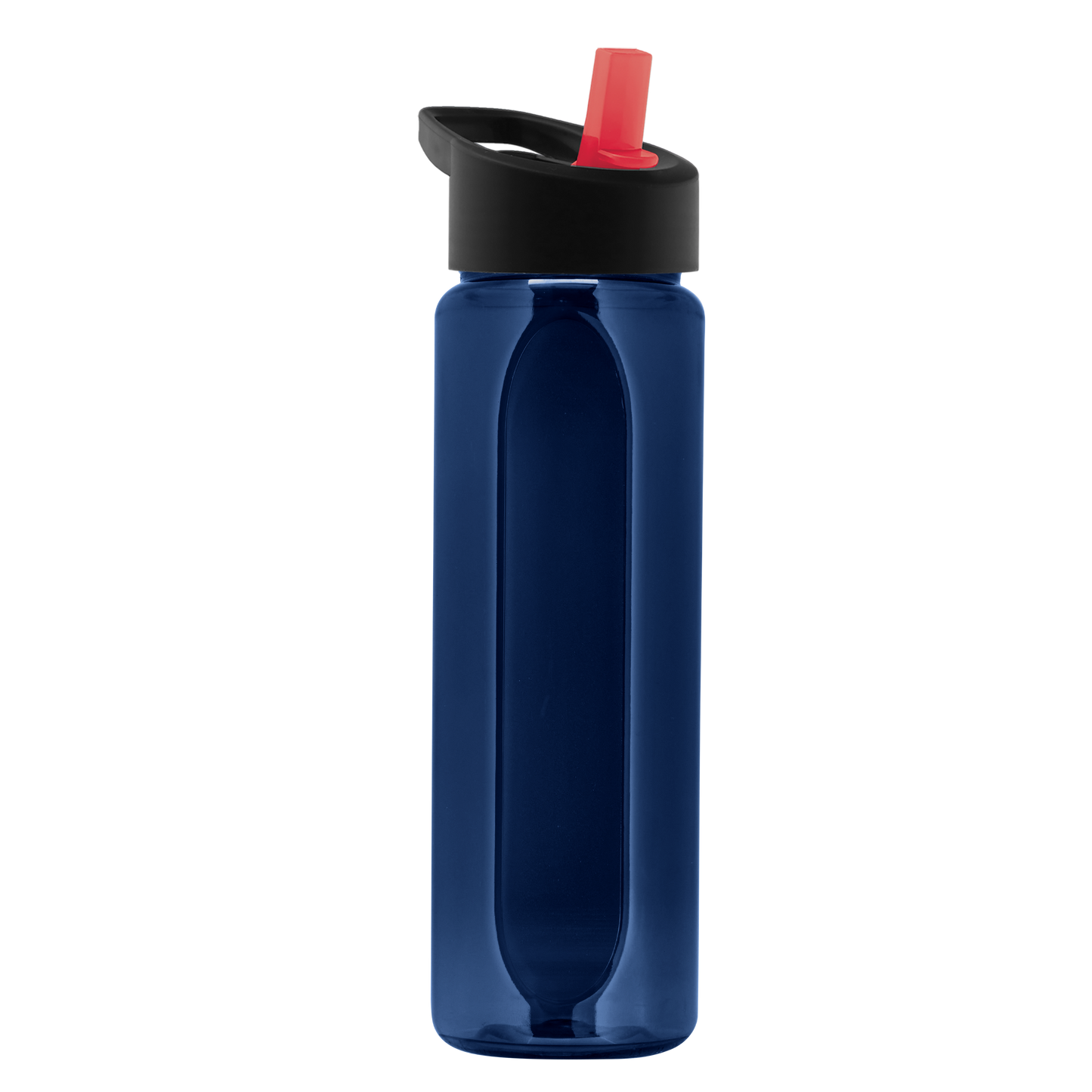 Boss Embossed RPET Bottle with Flip-Straw Lid - 26 oz.