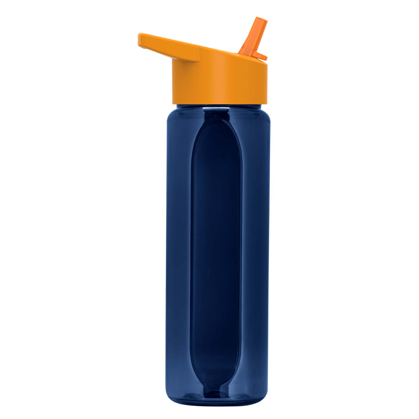 Boss Embossed RPET Bottle with Flip-Straw Lid - 26 oz.