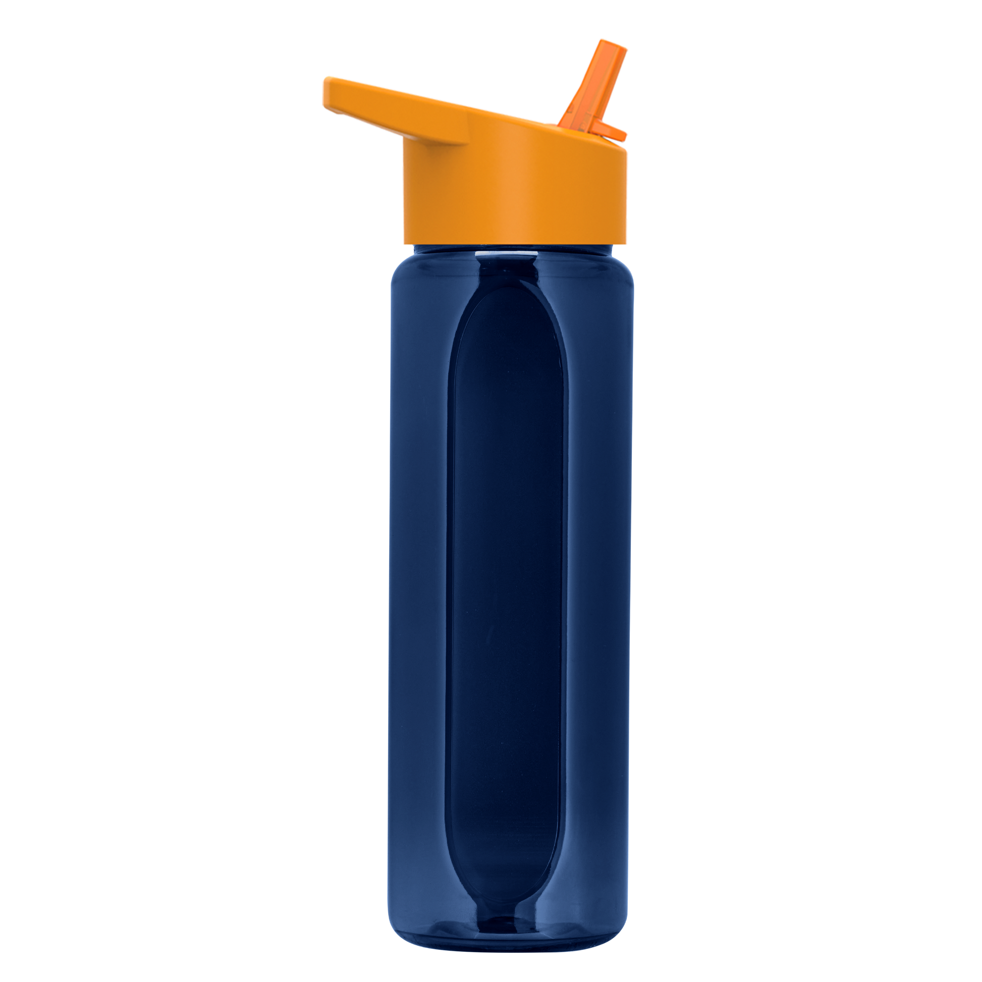 Boss Embossed RPET Bottle with Flip-Straw Lid - 26 oz.