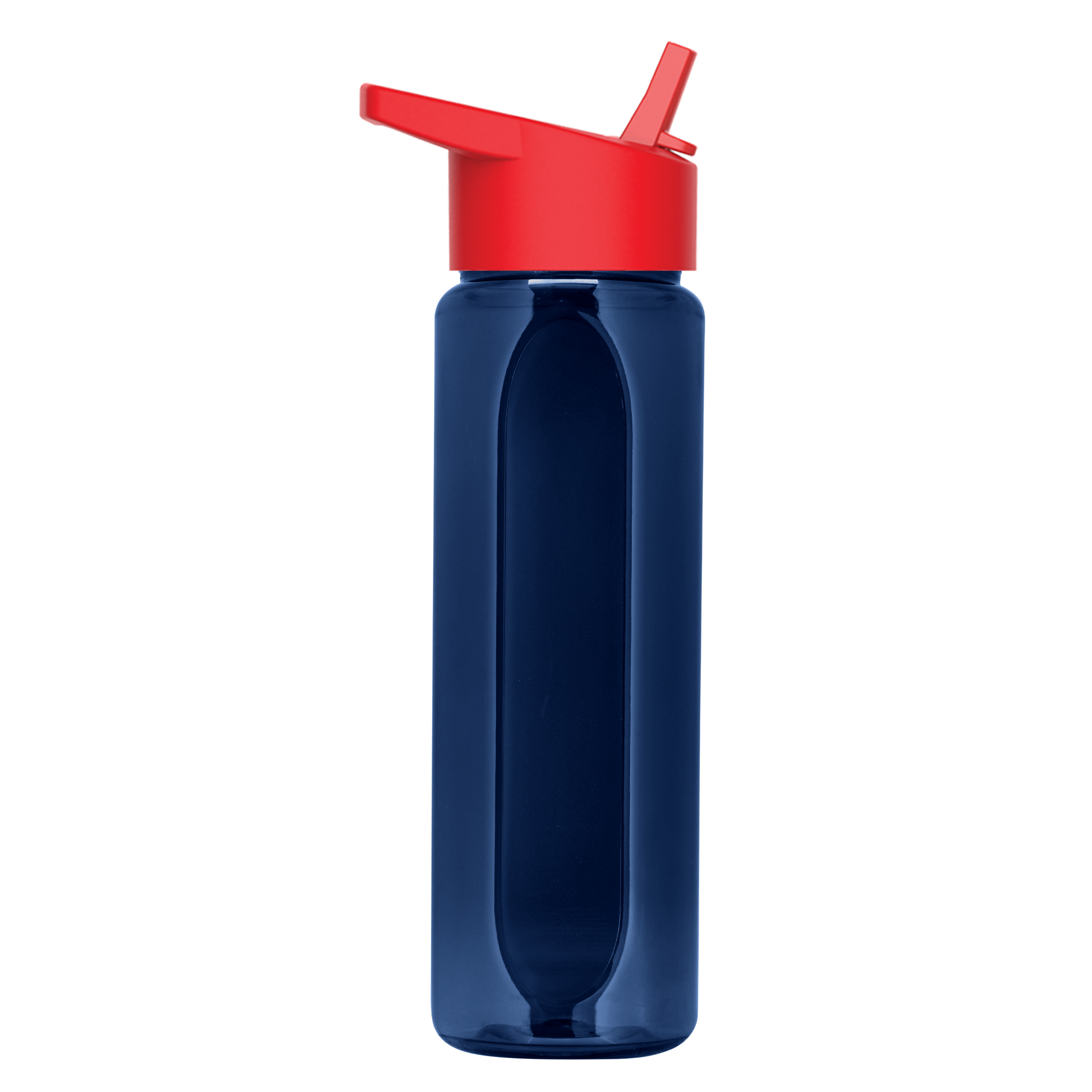 Boss Embossed RPET Bottle with Flip-Straw Lid - 26 oz.