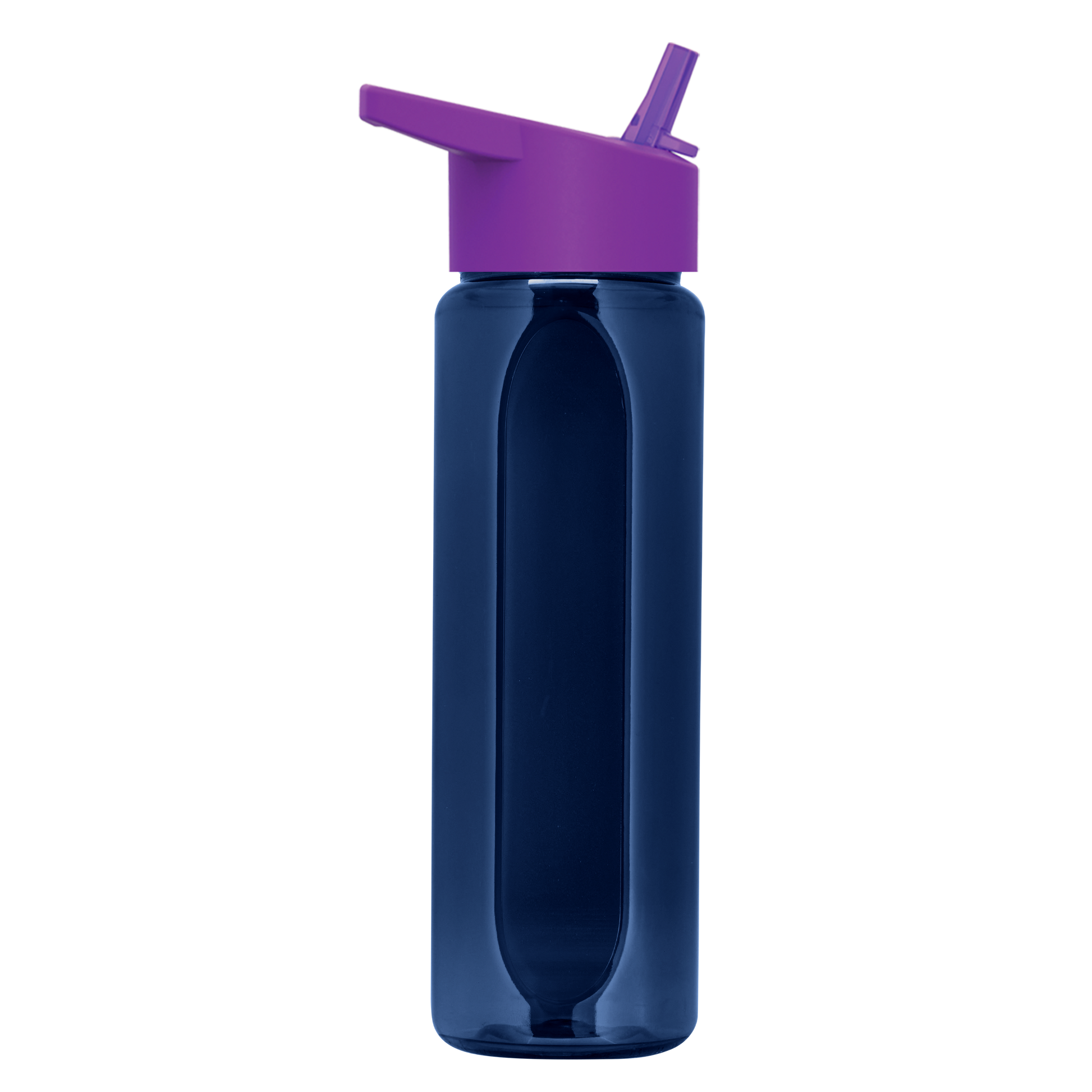 Boss Embossed RPET Bottle with Flip-Straw Lid - 26 oz.