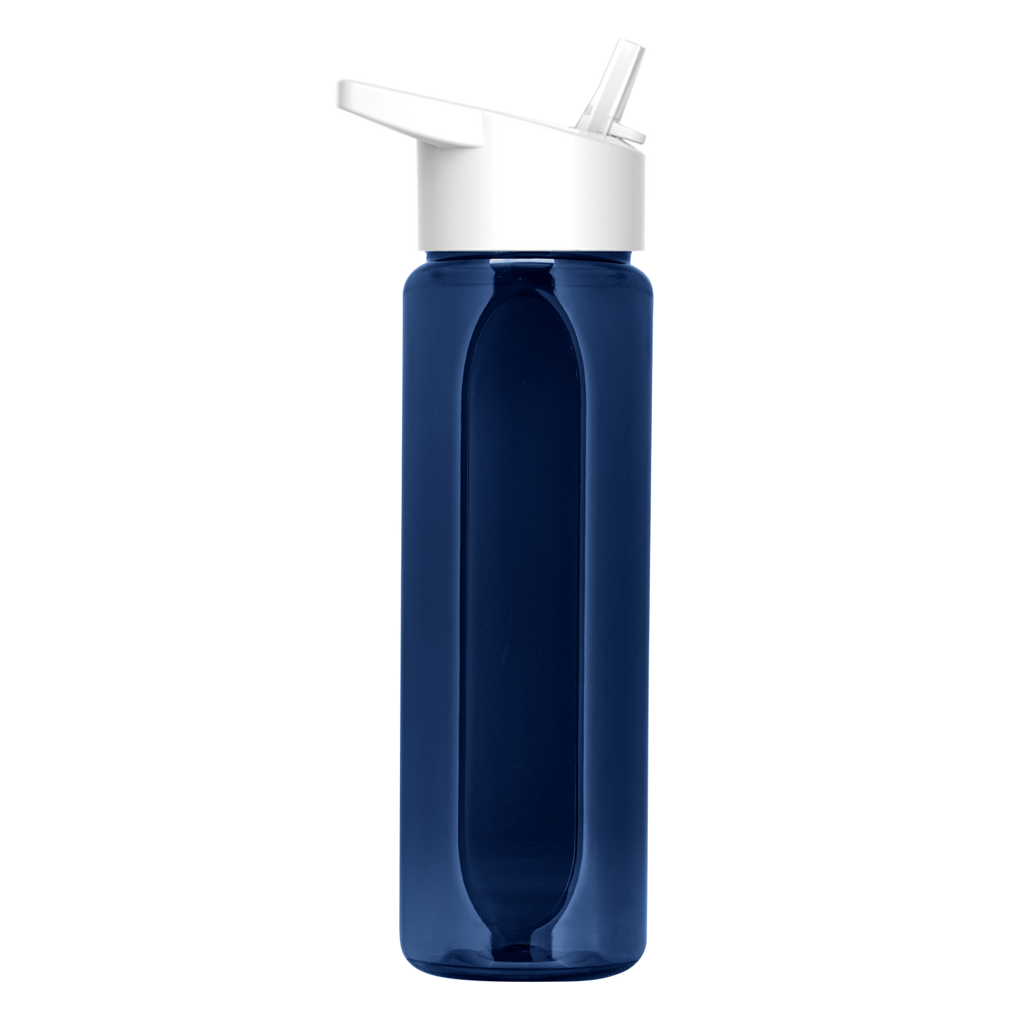 Boss Embossed RPET Bottle with Flip-Straw Lid - 26 oz.