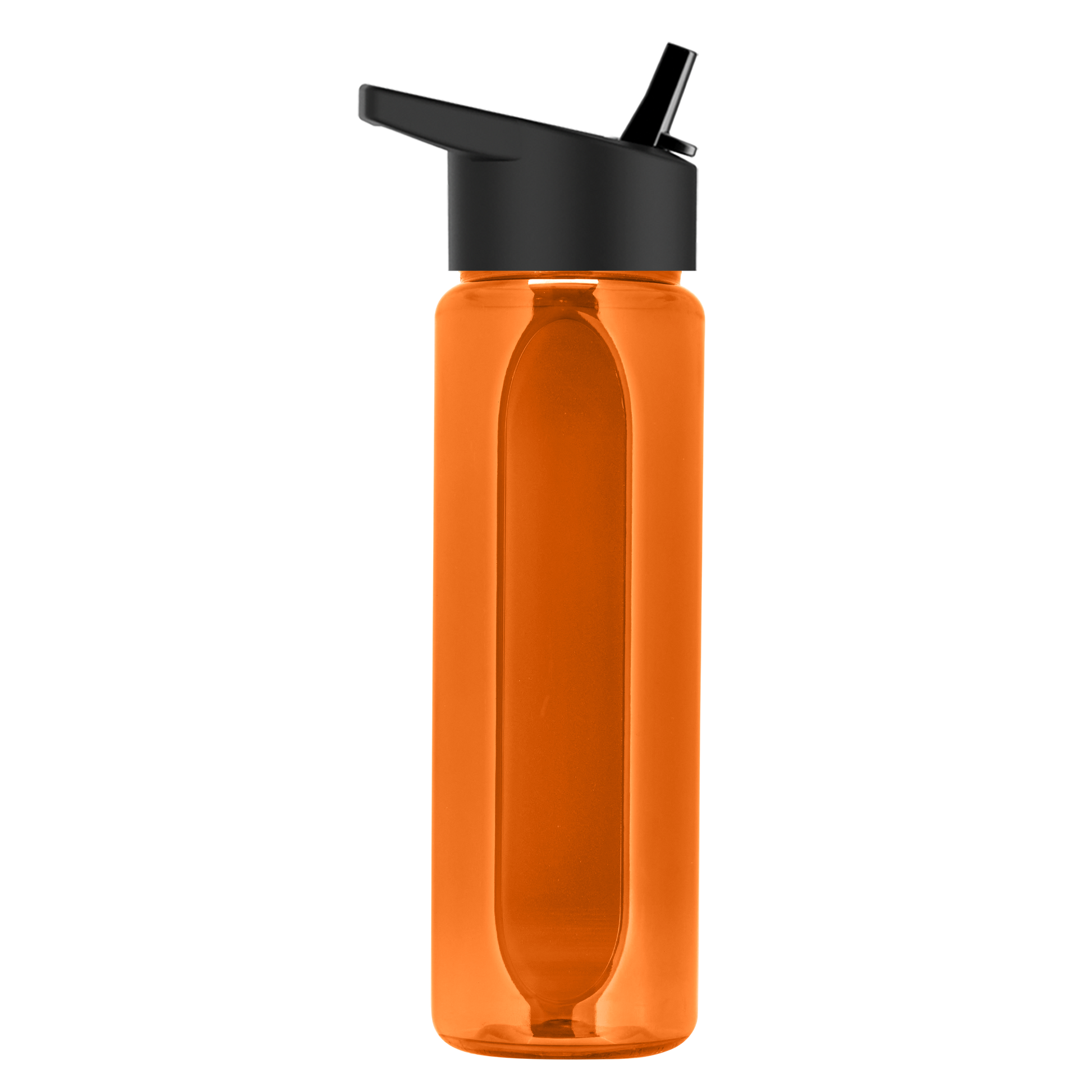 Boss Embossed RPET Bottle with Flip-Straw Lid - 26 oz.