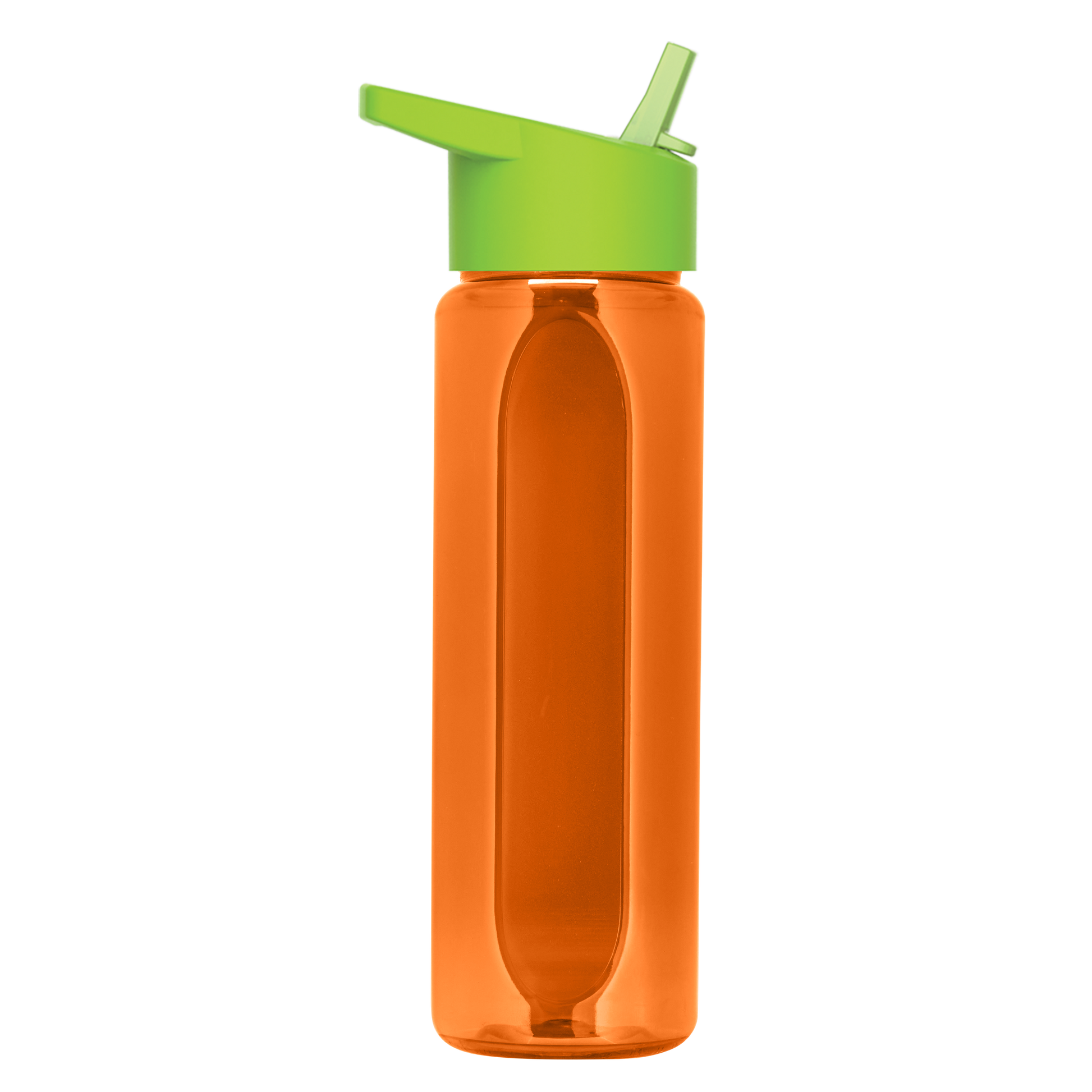 Boss Embossed RPET Bottle with Flip-Straw Lid - 26 oz.