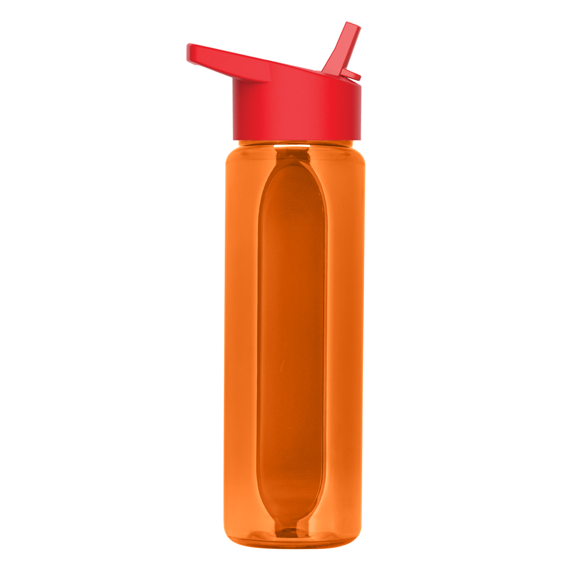 Boss Embossed RPET Bottle with Flip-Straw Lid - 26 oz.