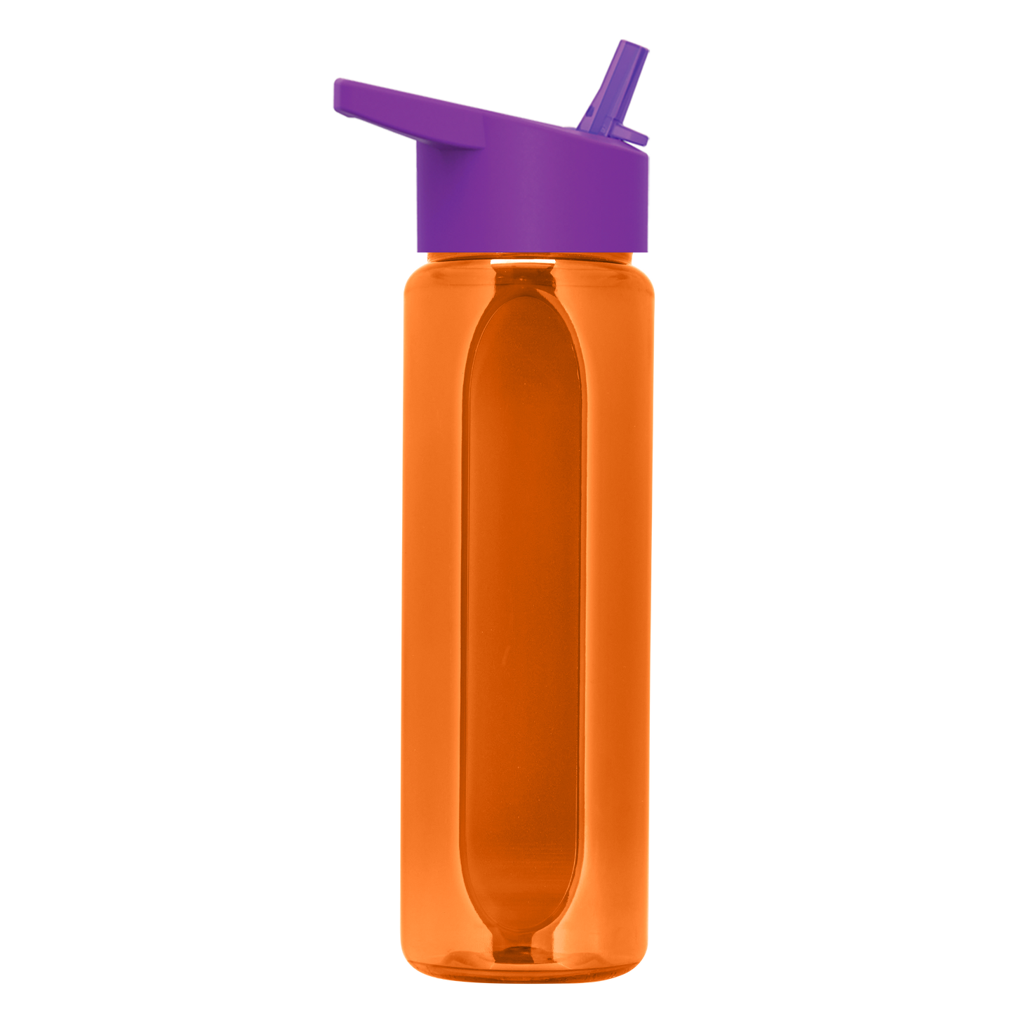 Boss Embossed RPET Bottle with Flip-Straw Lid - 26 oz.