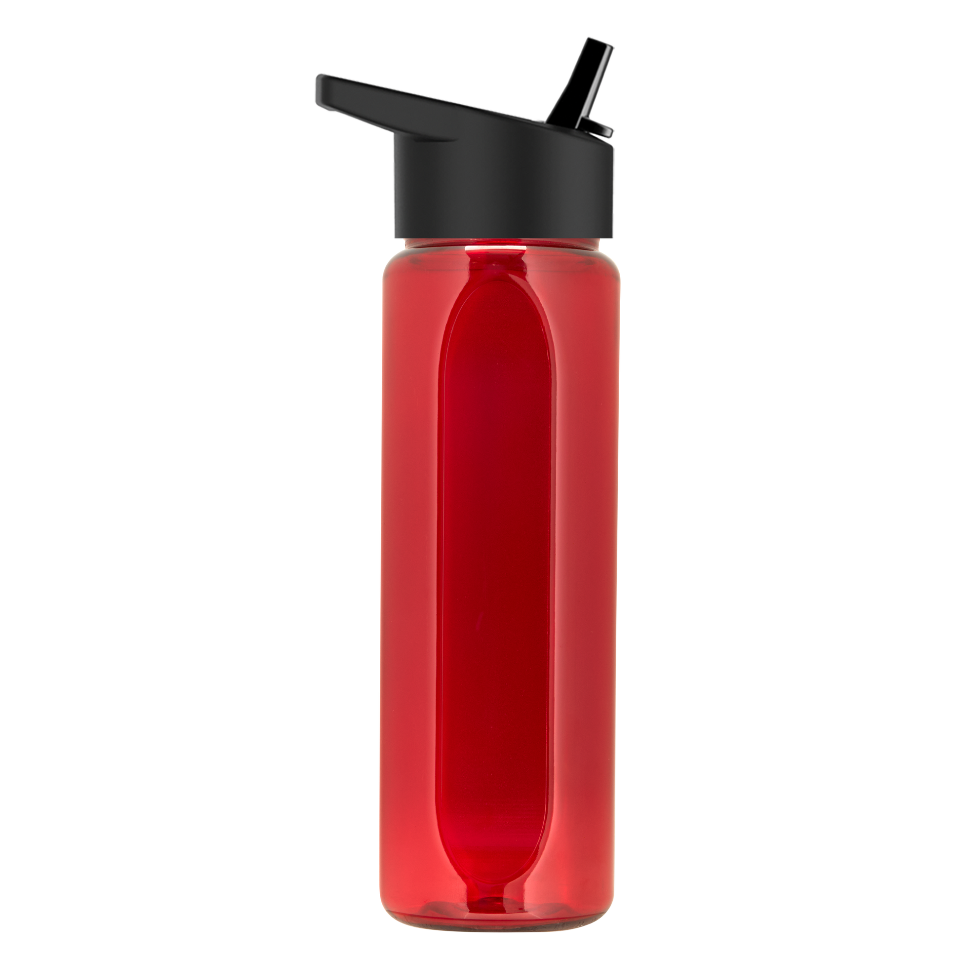 Boss Embossed RPET Bottle with Flip-Straw Lid - 26 oz.