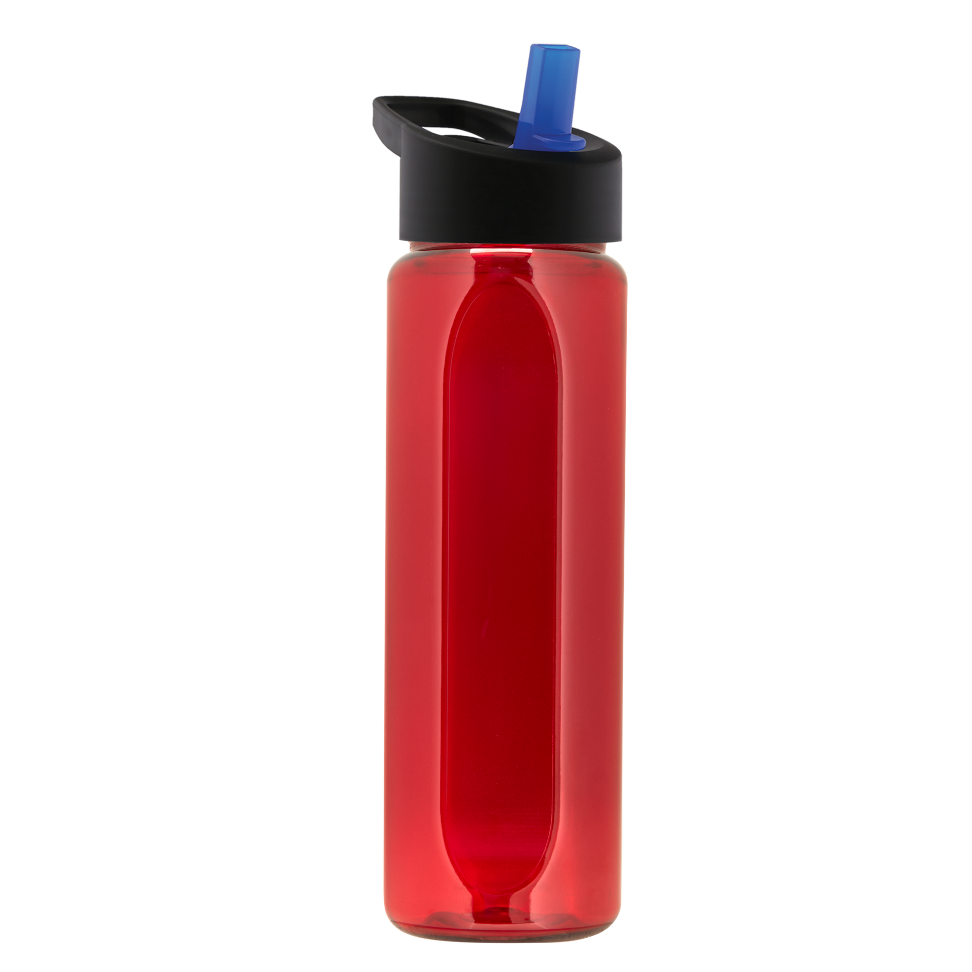 Boss Embossed RPET Bottle with Flip-Straw Lid - 26 oz.