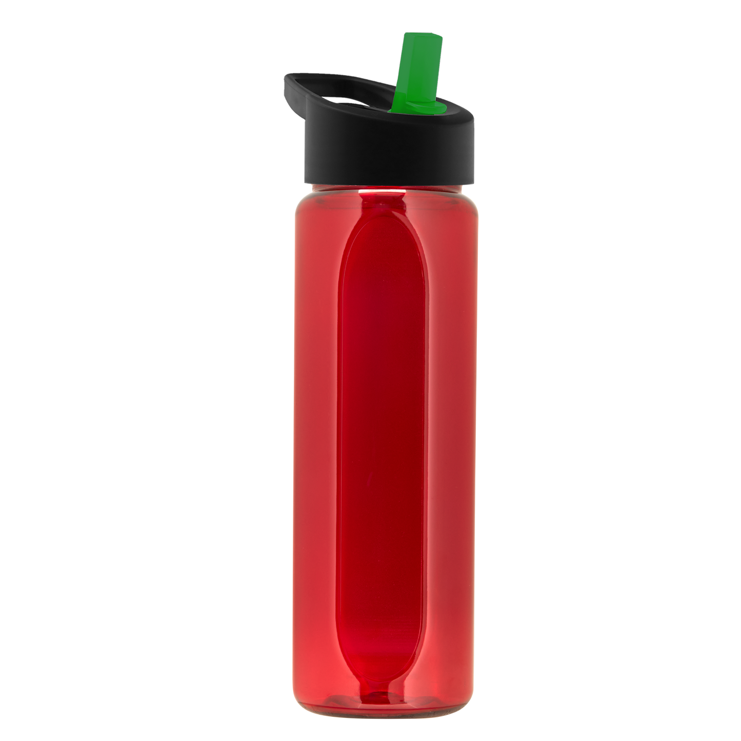 Boss Embossed RPET Bottle with Flip-Straw Lid - 26 oz.