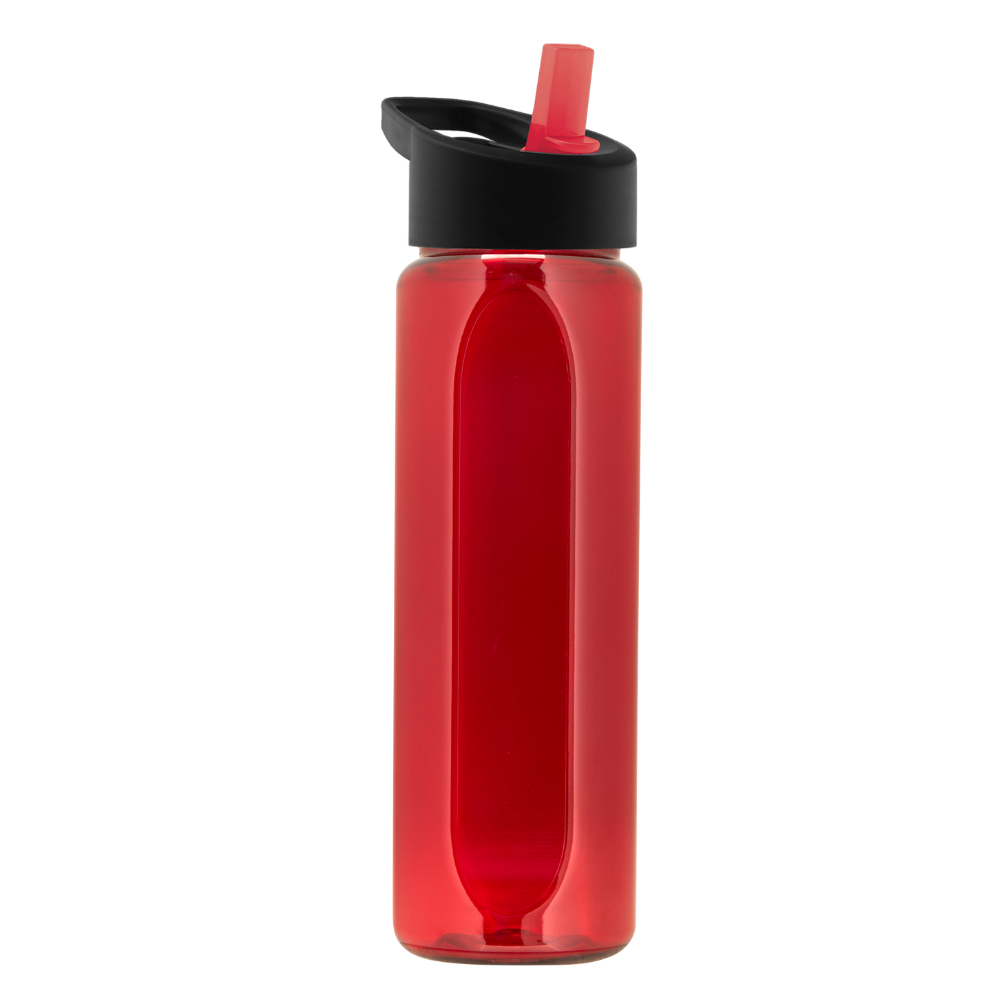 Boss Embossed RPET Bottle with Flip-Straw Lid - 26 oz.