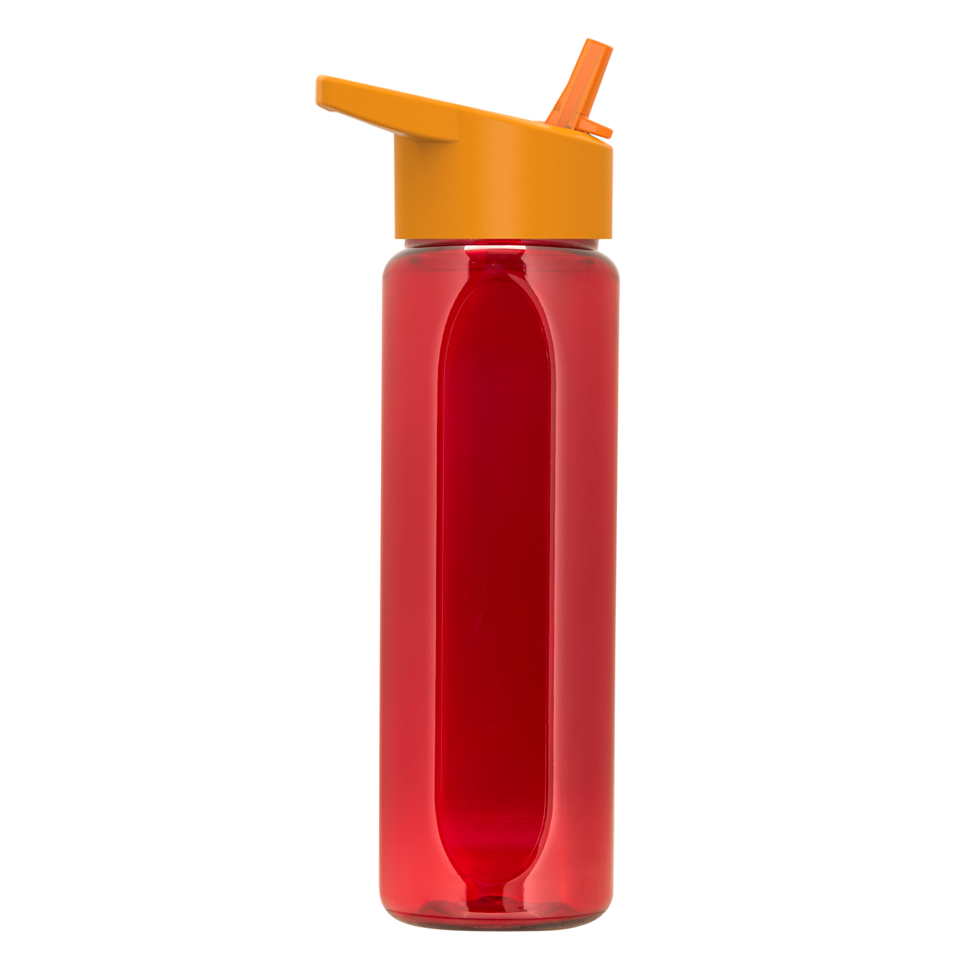 Boss Embossed RPET Bottle with Flip-Straw Lid - 26 oz.