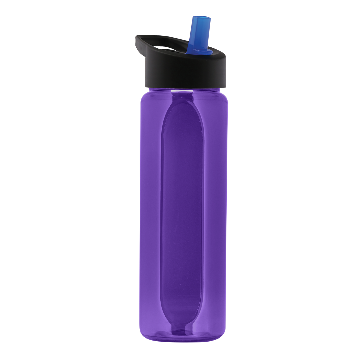 Boss Embossed RPET Bottle with Flip-Straw Lid - 26 oz.