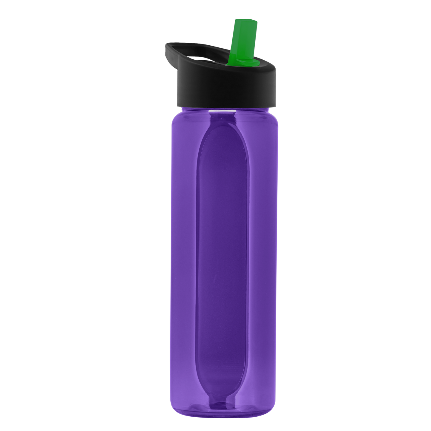 Boss Embossed RPET Bottle with Flip-Straw Lid - 26 oz.