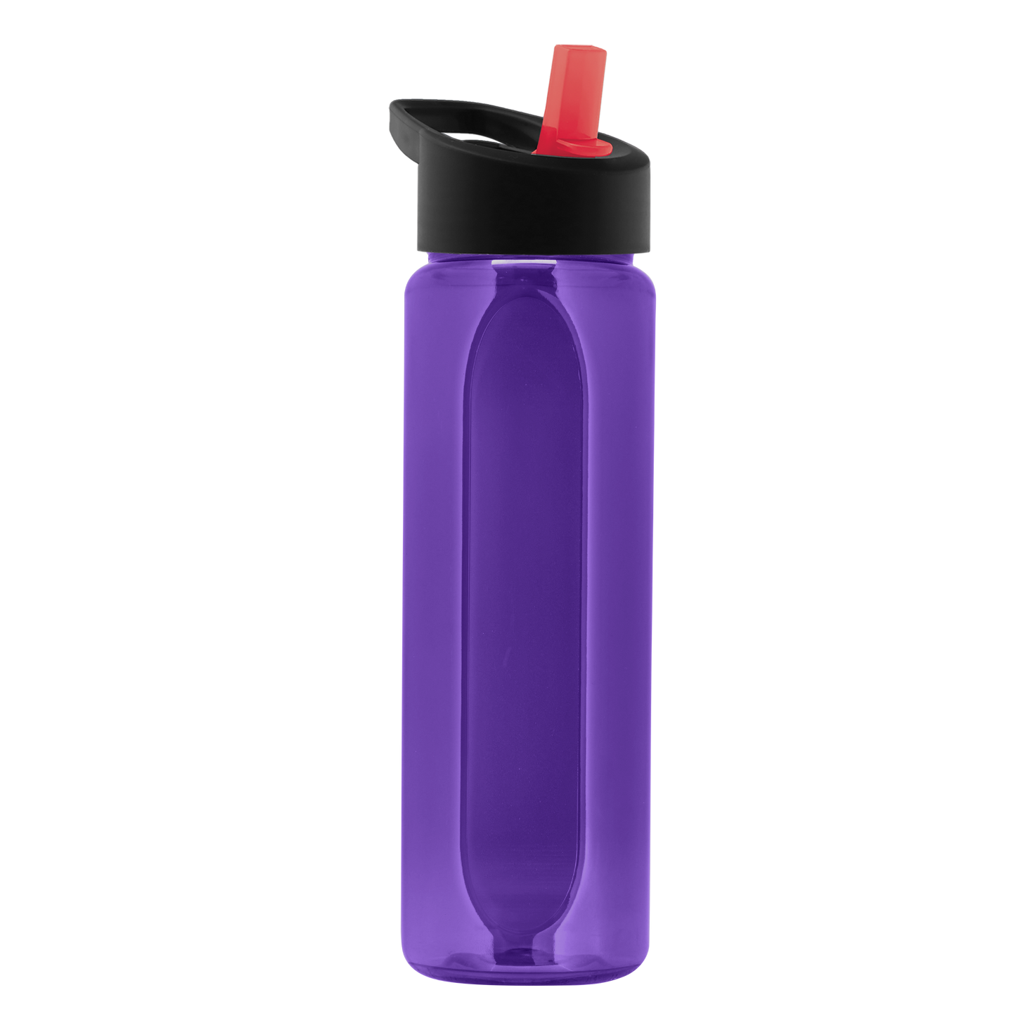 Boss Embossed RPET Bottle with Flip-Straw Lid - 26 oz.
