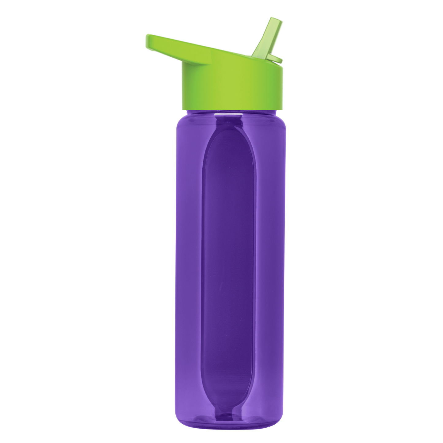 Boss Embossed RPET Bottle with Flip-Straw Lid - 26 oz.