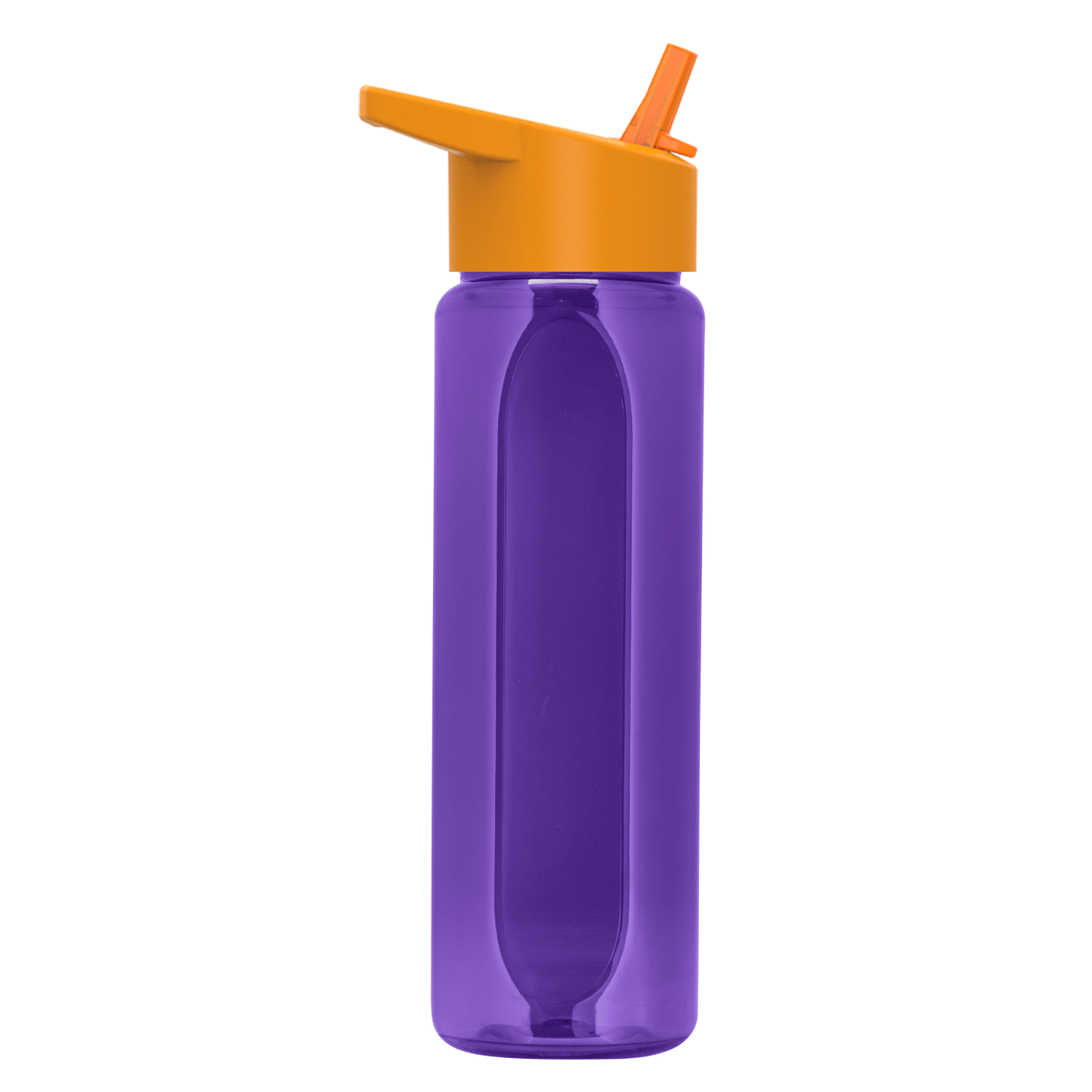 Boss Embossed RPET Bottle with Flip-Straw Lid - 26 oz.